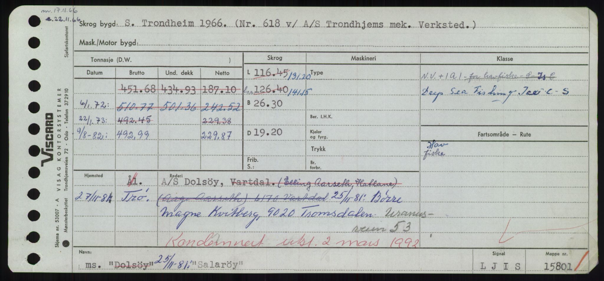 Sjøfartsdirektoratet med forløpere, Skipsmålingen, AV/RA-S-1627/H/Hd/L0031: Fartøy, Rju-Sam, p. 587