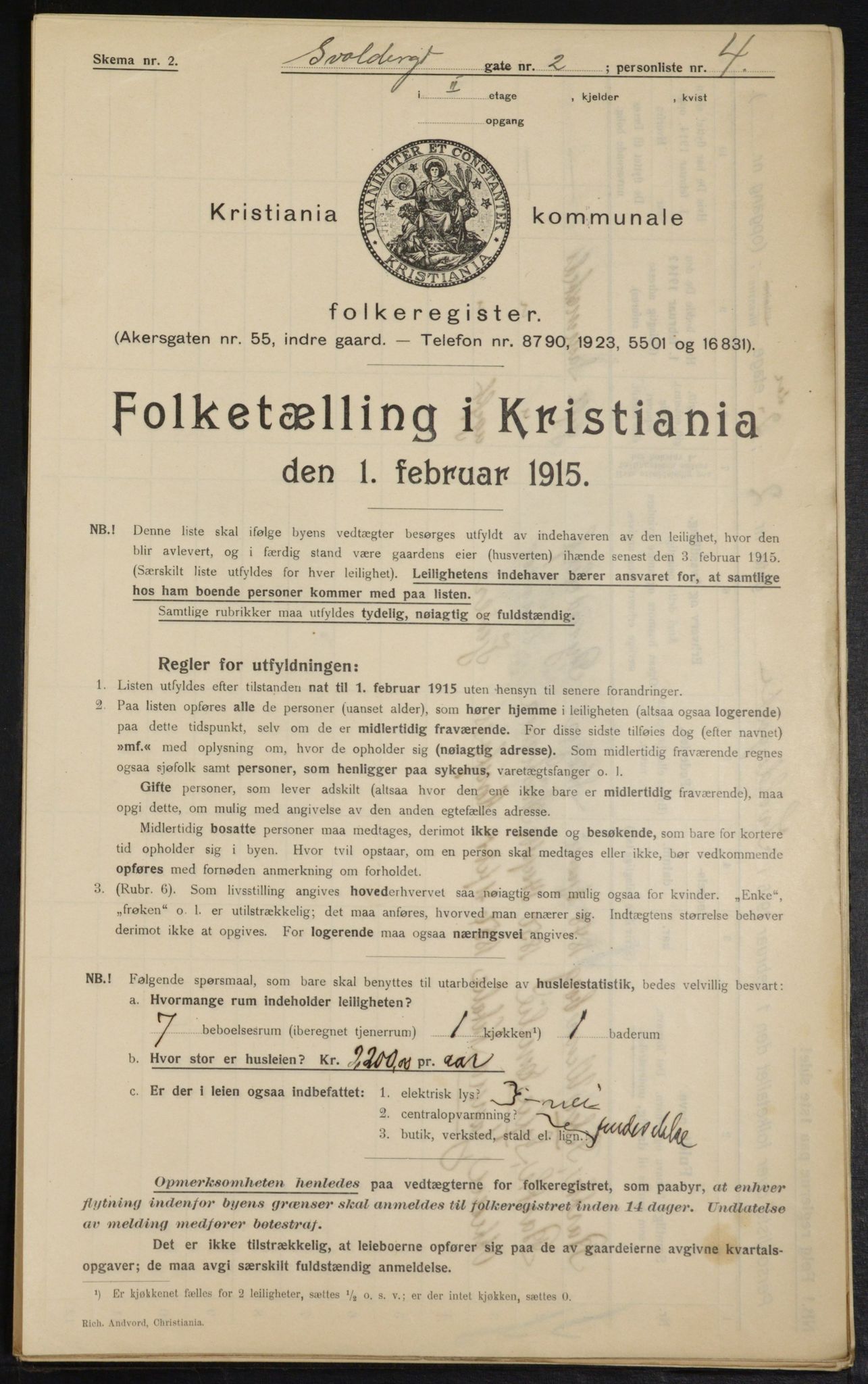 OBA, Municipal Census 1915 for Kristiania, 1915, p. 106489