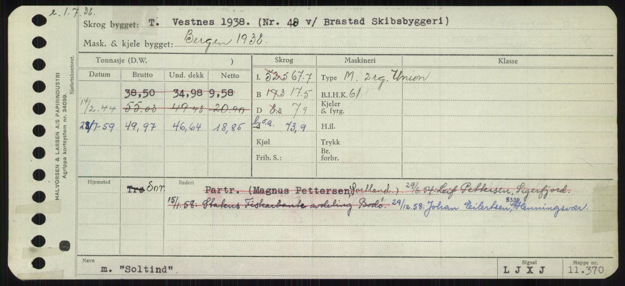 Sjøfartsdirektoratet med forløpere, Skipsmålingen, AV/RA-S-1627/H/Ha/L0005/0002: Fartøy, S-Sven / Fartøy, Skjo-Sven, p. 233