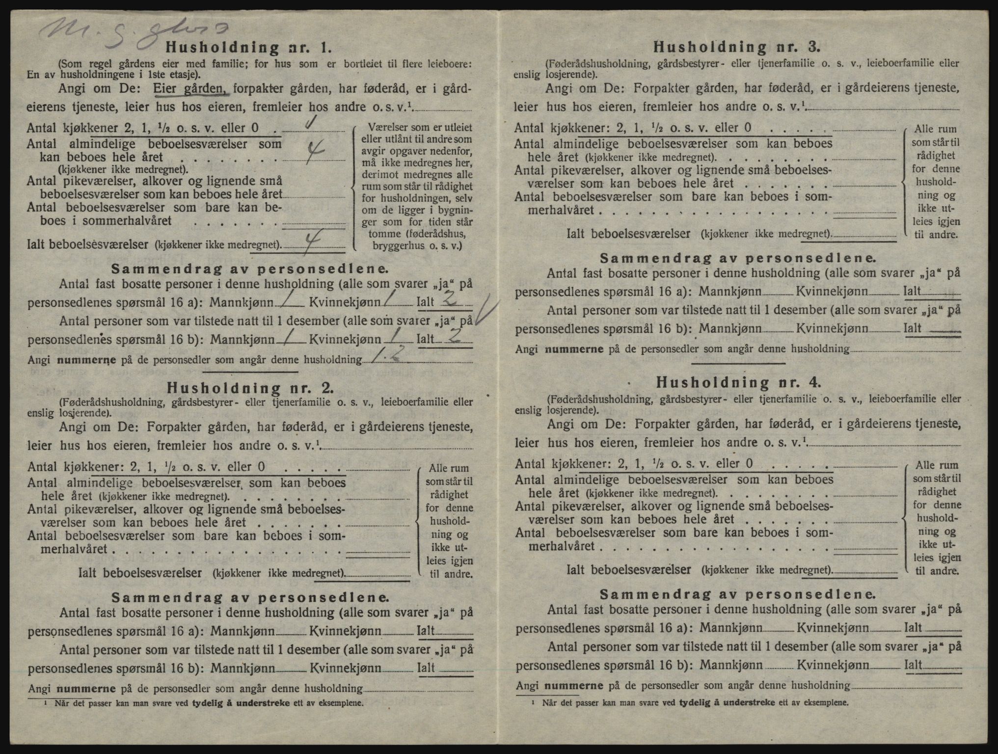 SAO, 1920 census for Aremark, 1920, p. 296