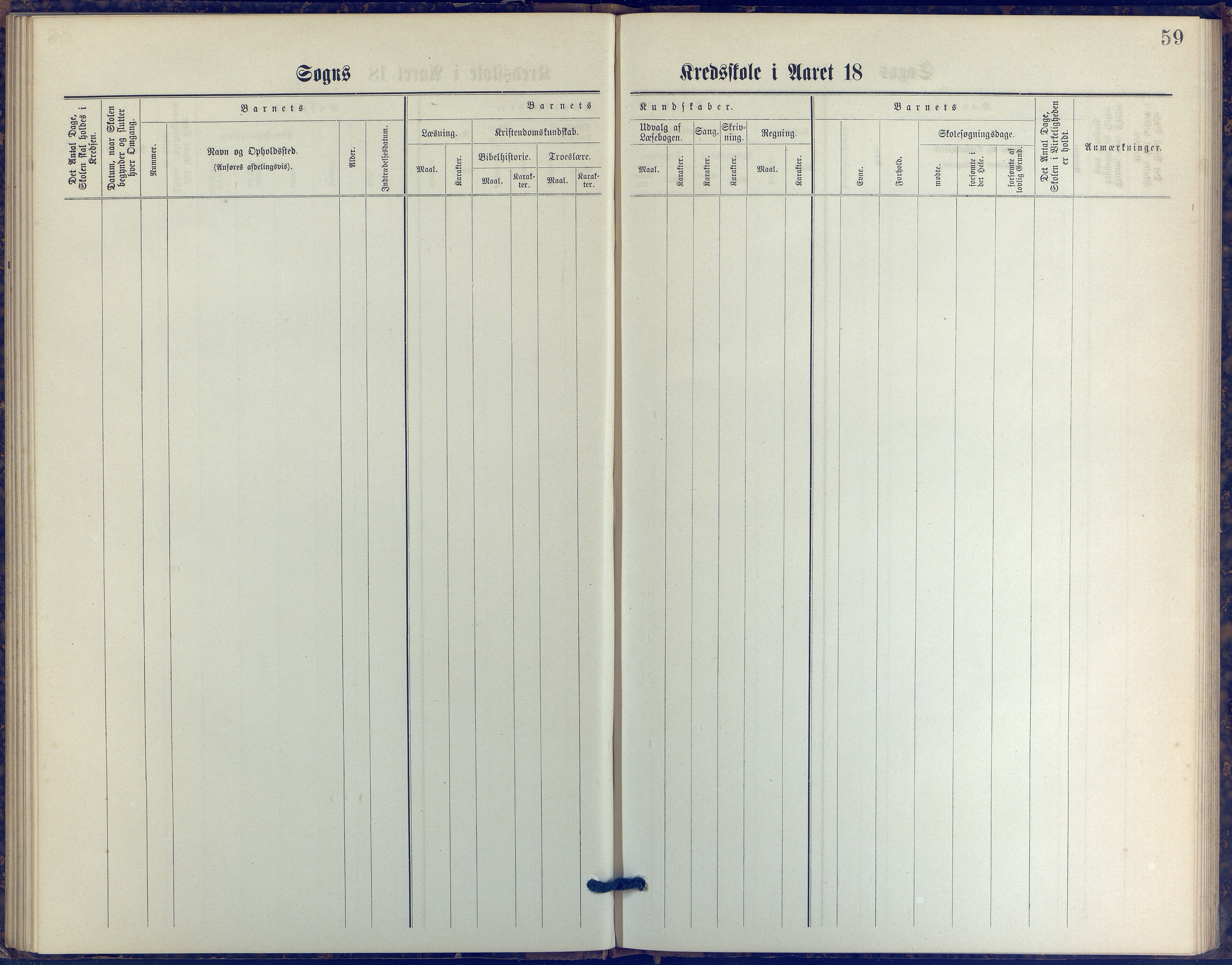 Hisøy kommune frem til 1991, AAKS/KA0922-PK/31/L0006: Skoleprotokoll, 1882-1892, p. 59