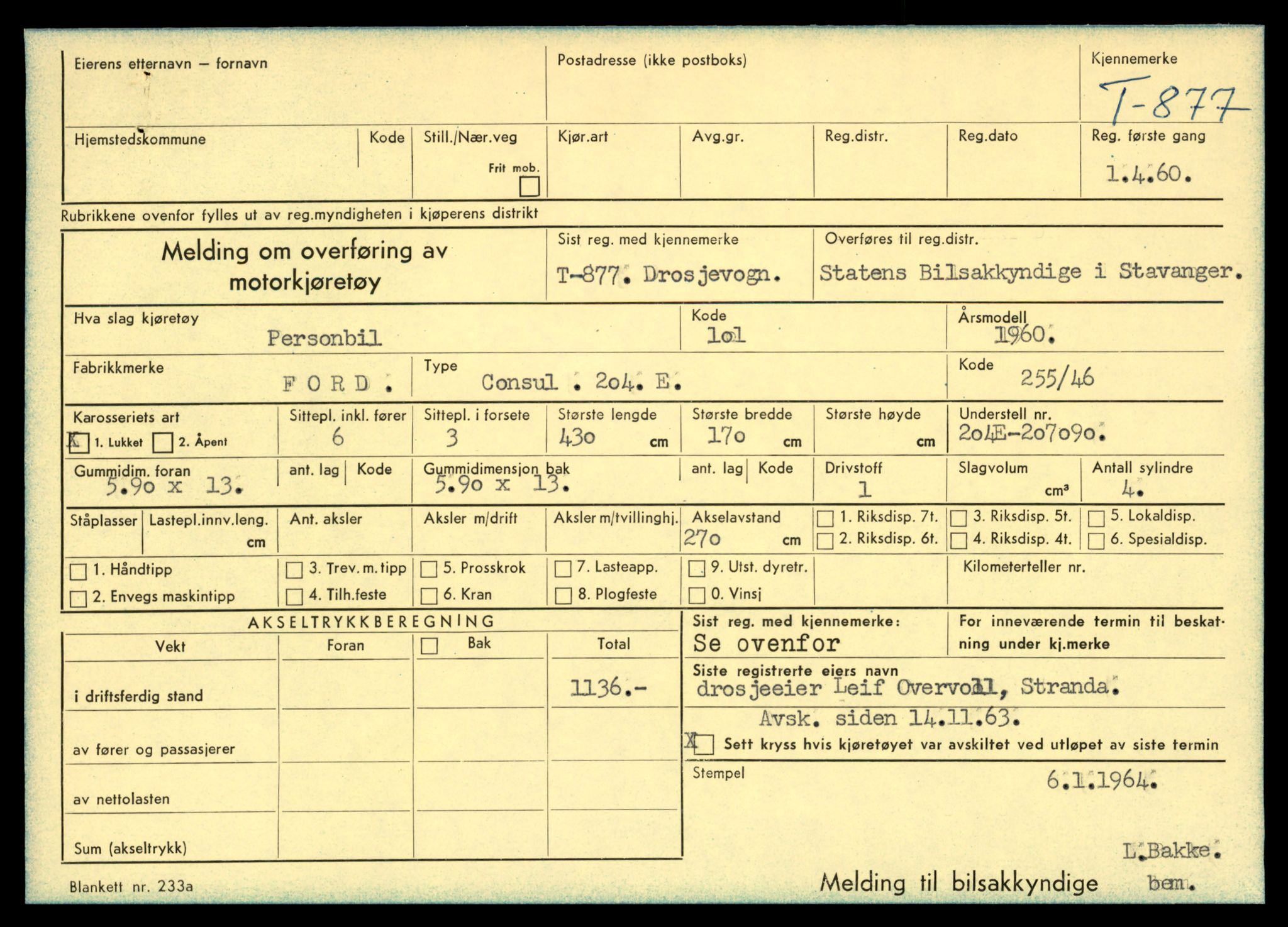 Møre og Romsdal vegkontor - Ålesund trafikkstasjon, AV/SAT-A-4099/F/Fe/L0008: Registreringskort for kjøretøy T 747 - T 894, 1927-1998, p. 2764