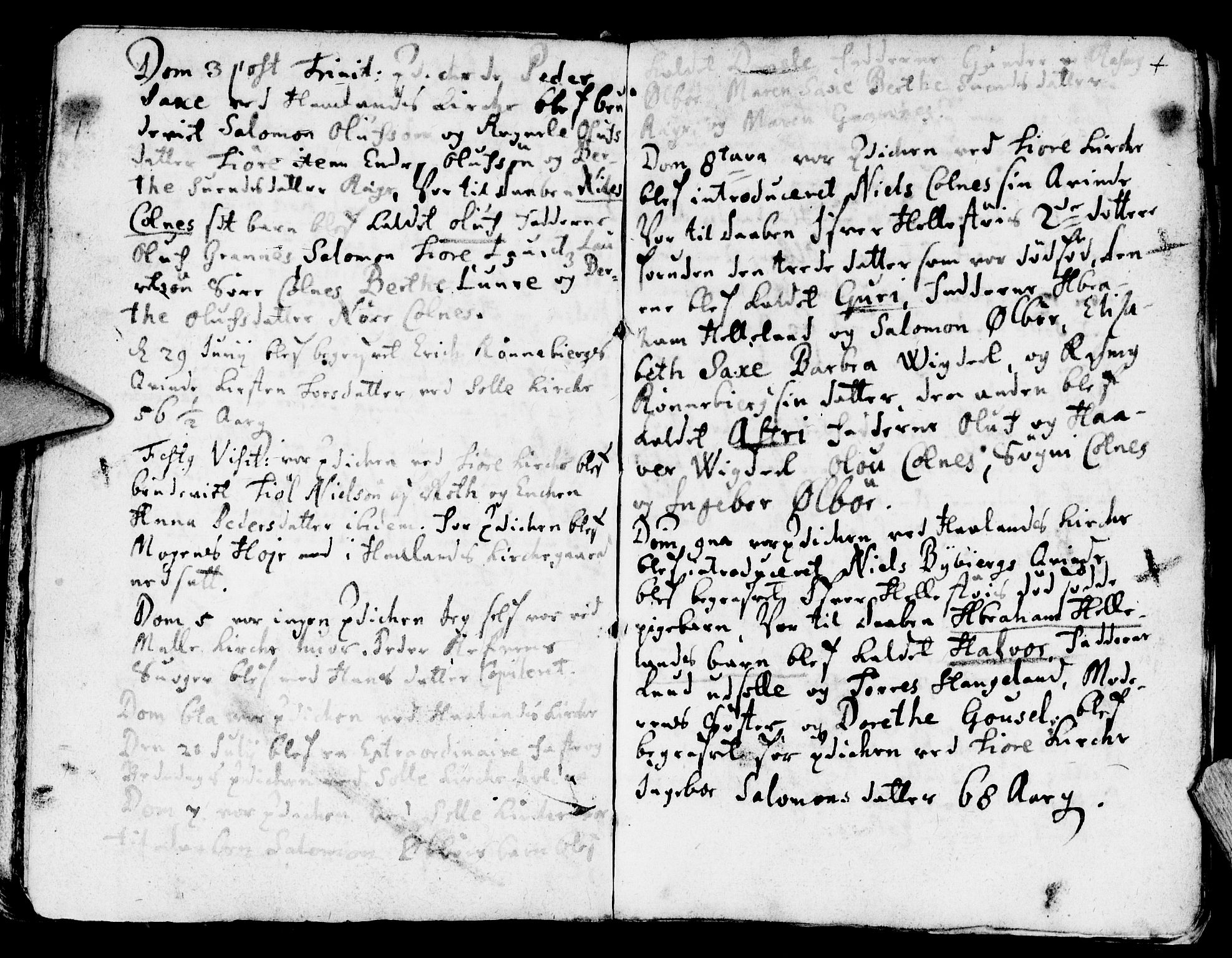 Håland sokneprestkontor, AV/SAST-A-101802/001/30BA/L0001: Parish register (official) no. A 1, 1671-1722