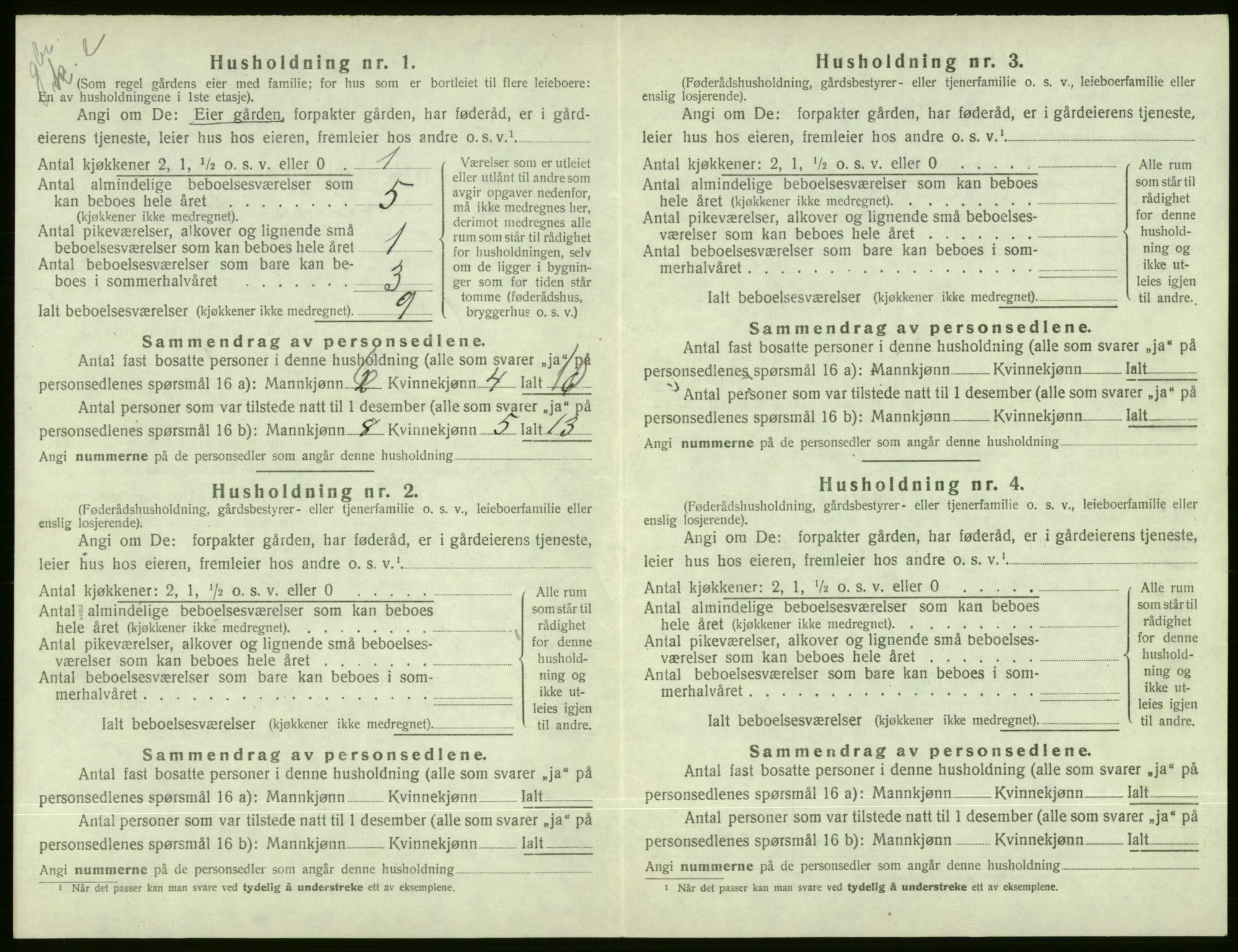 SAB, 1920 census for Voss, 1920, p. 548