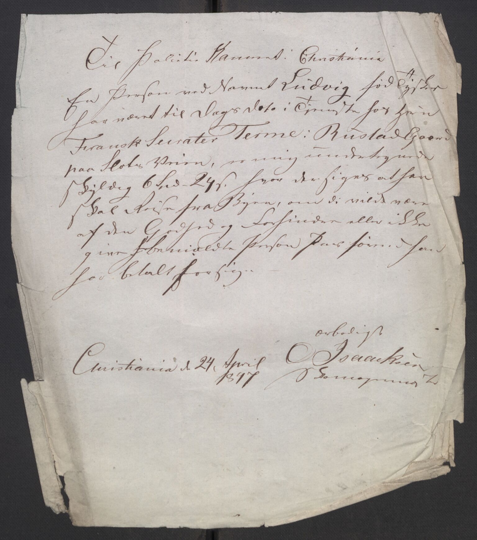 Oslo politidistrikt, AV/SAO-A-10085/E/Ee/Eed/L0002: Passforbud, 1844-1858