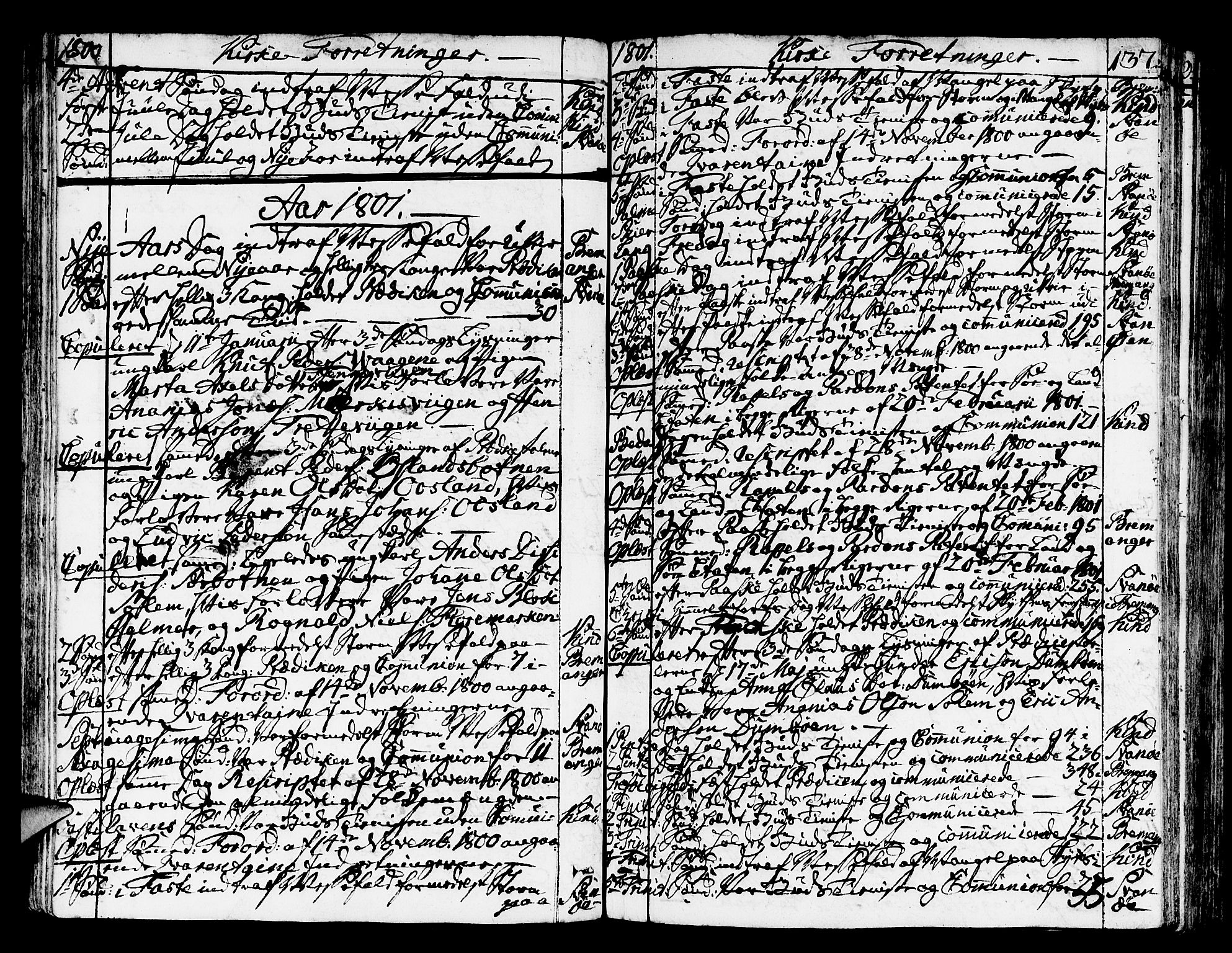 Kinn sokneprestembete, SAB/A-80801/H/Haa/Haaa/L0003: Parish register (official) no. A 3, 1785-1821, p. 137