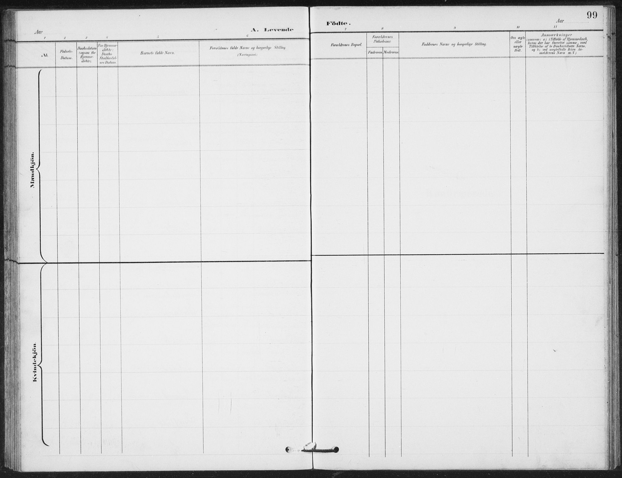 Vestre Gausdal prestekontor, SAH/PREST-094/H/Ha/Hab/L0004: Parish register (copy) no. 4, 1898-1939, p. 99