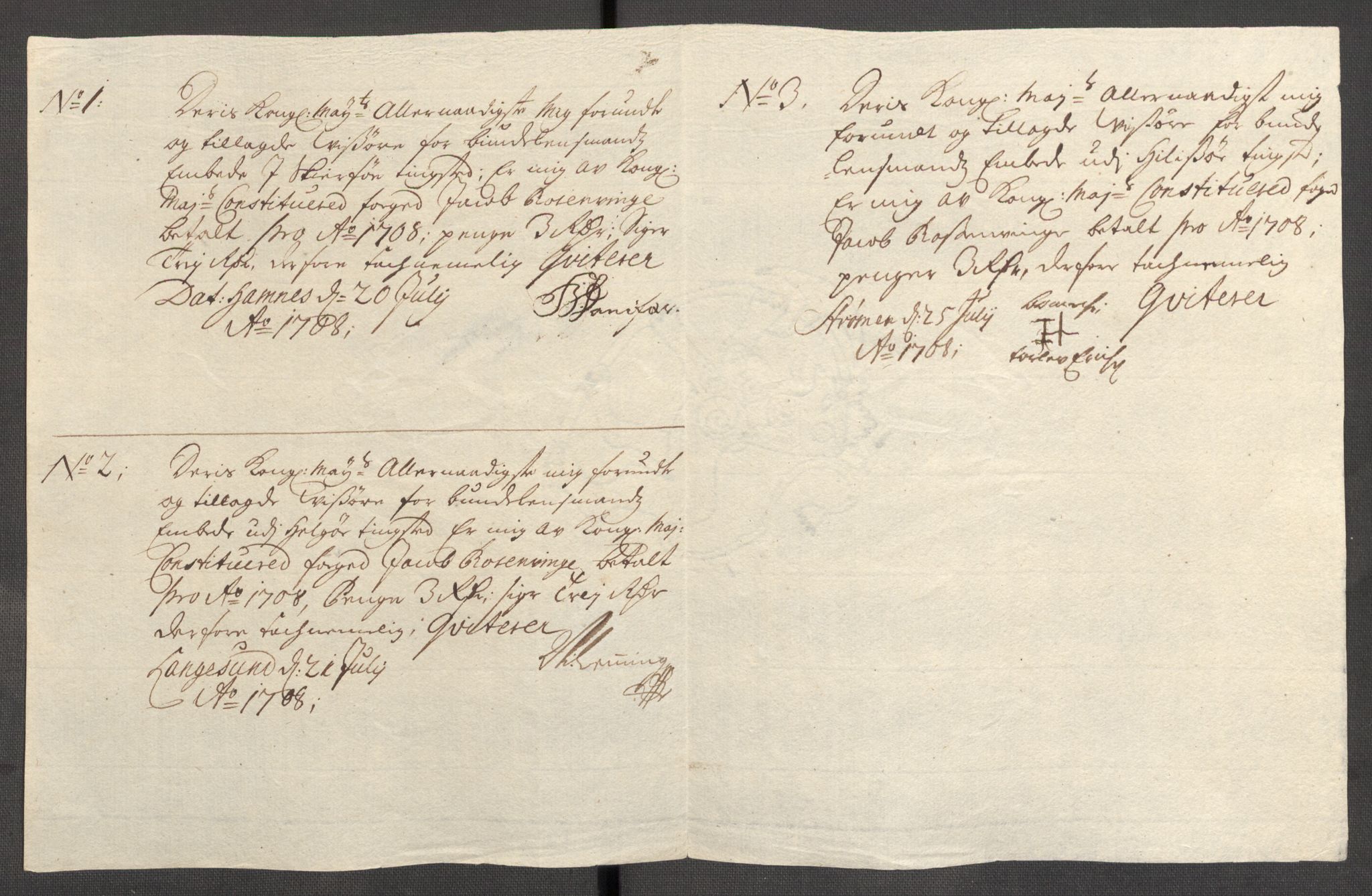 Rentekammeret inntil 1814, Reviderte regnskaper, Fogderegnskap, RA/EA-4092/R68/L4757: Fogderegnskap Senja og Troms, 1708-1710, p. 70