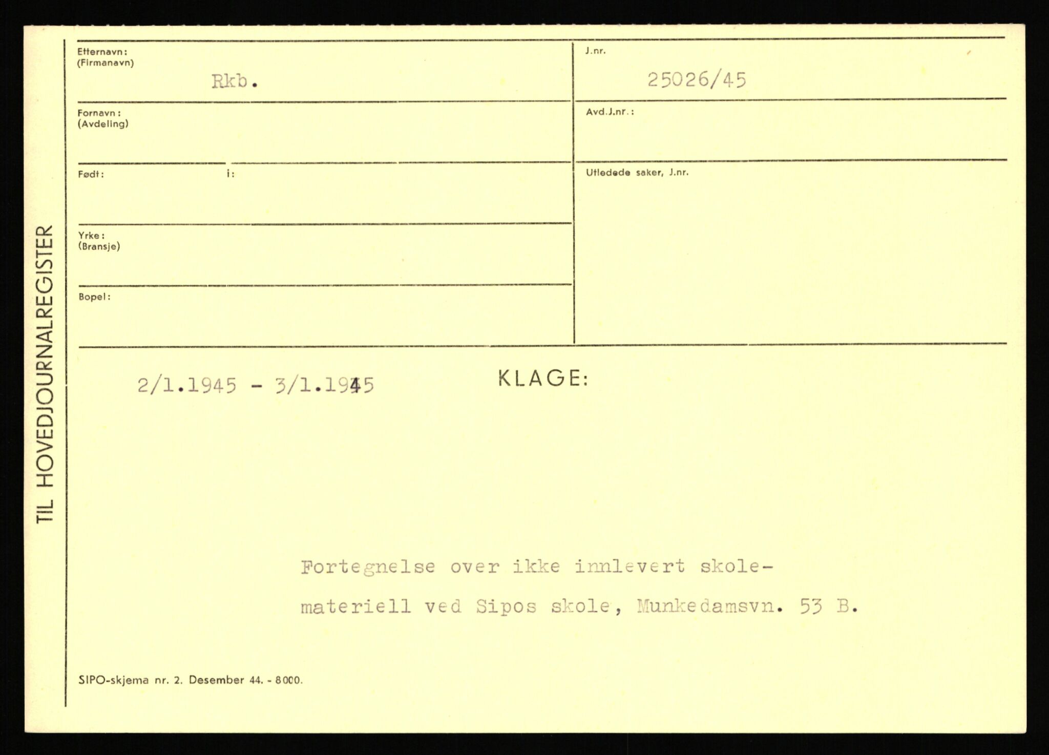 Statspolitiet - Hovedkontoret / Osloavdelingen, AV/RA-S-1329/C/Ca/L0013: Raa - Servold, 1943-1945, p. 1464