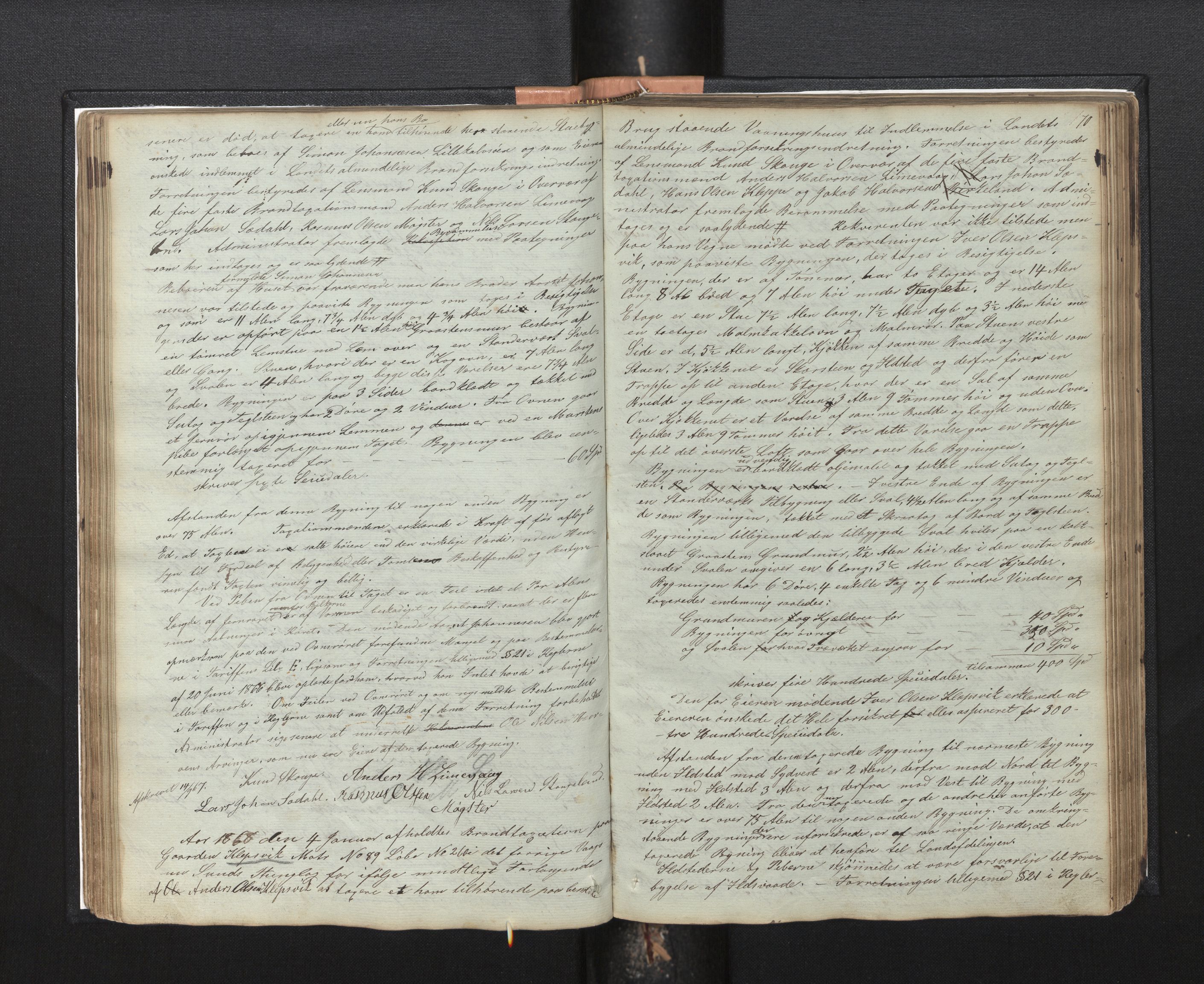 Lensmannen i Sund og Austevoll, AV/SAB-A-35201/0012/L0001: Branntakstprotokoll, 1846-1887, p. 69b-70a