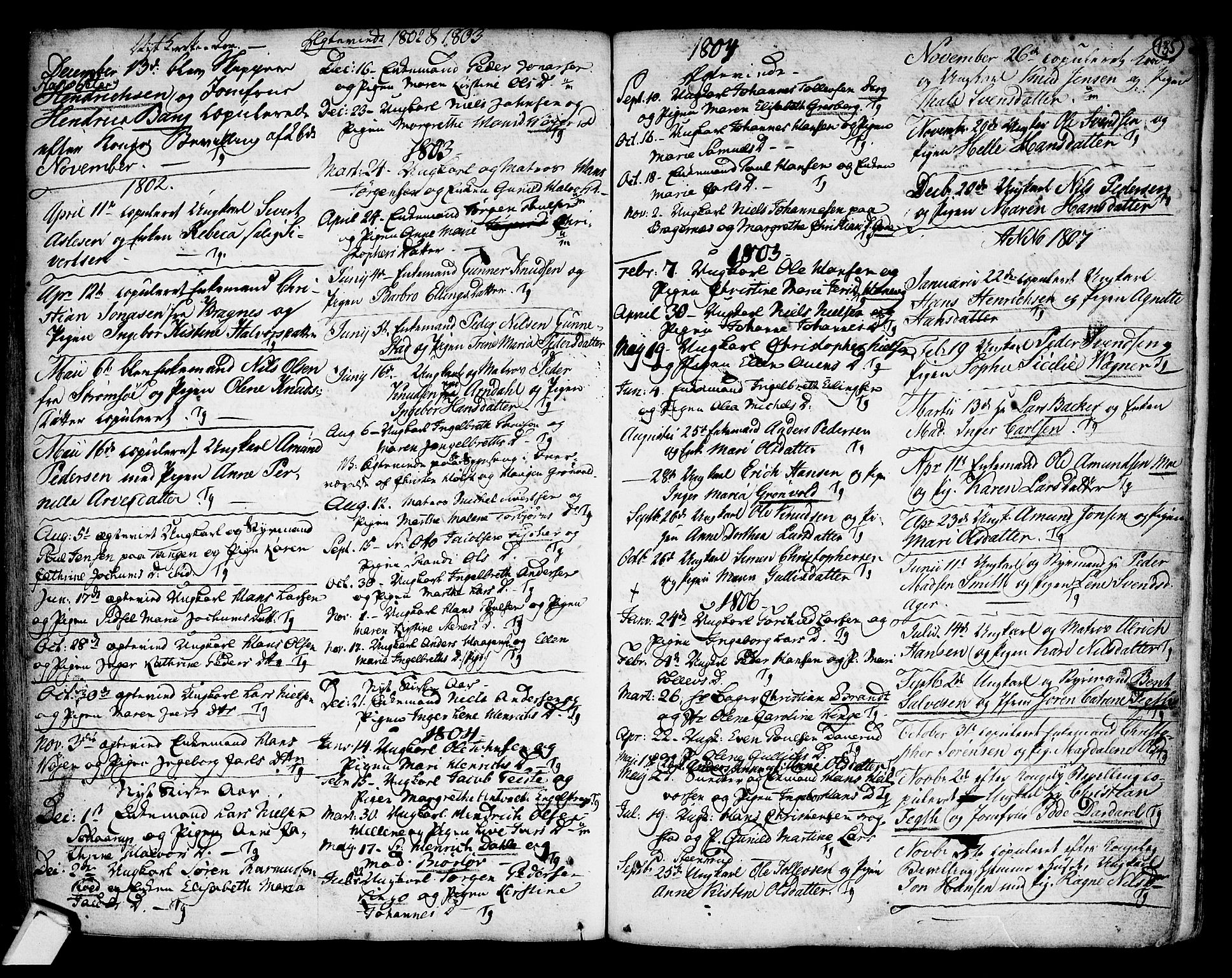 Strømsø kirkebøker, SAKO/A-246/F/Fb/L0002: Parish register (official) no. II 2, 1739-1814, p. 135
