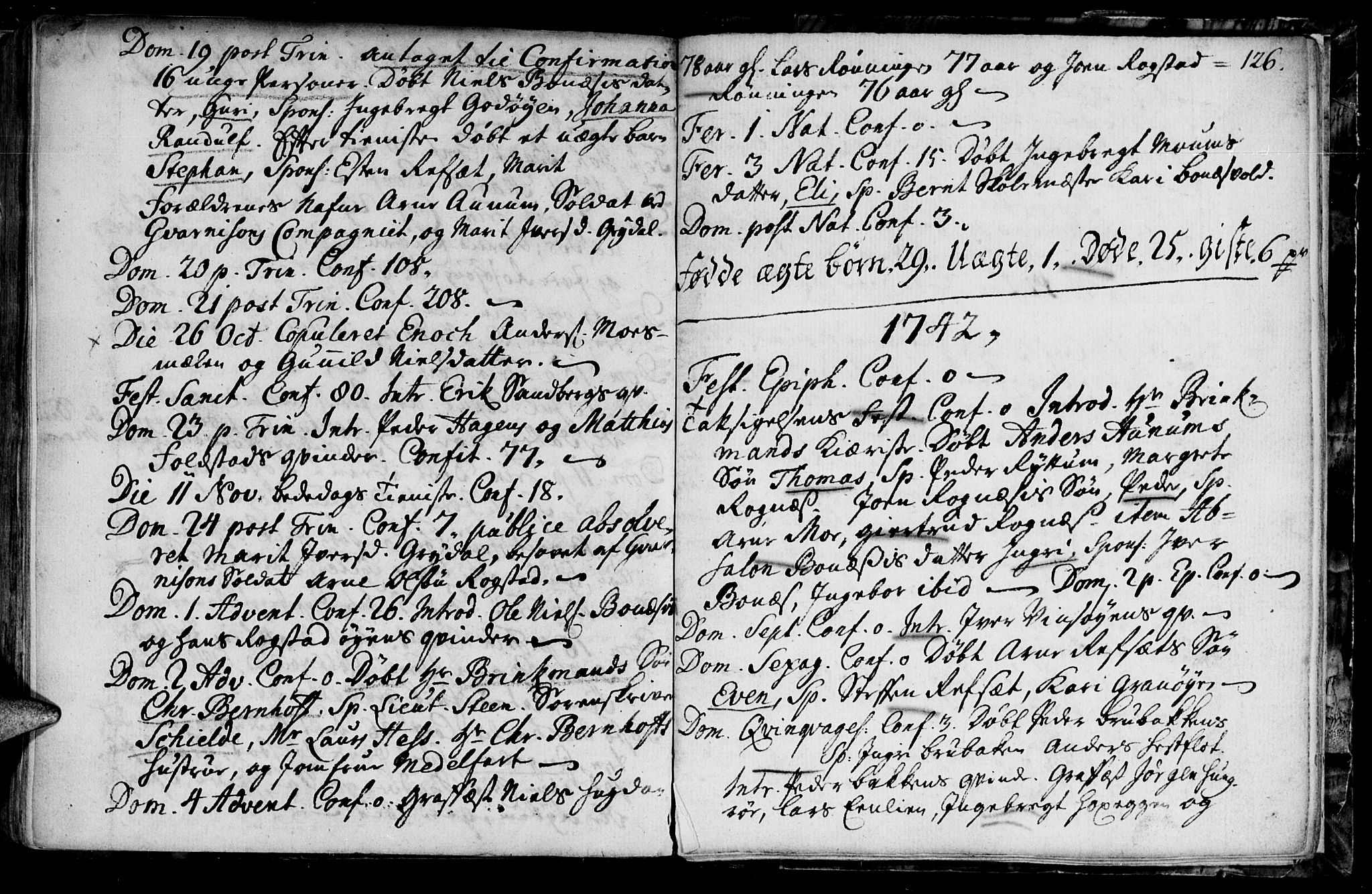 Ministerialprotokoller, klokkerbøker og fødselsregistre - Sør-Trøndelag, SAT/A-1456/687/L0990: Parish register (official) no. 687A01, 1690-1746, p. 126