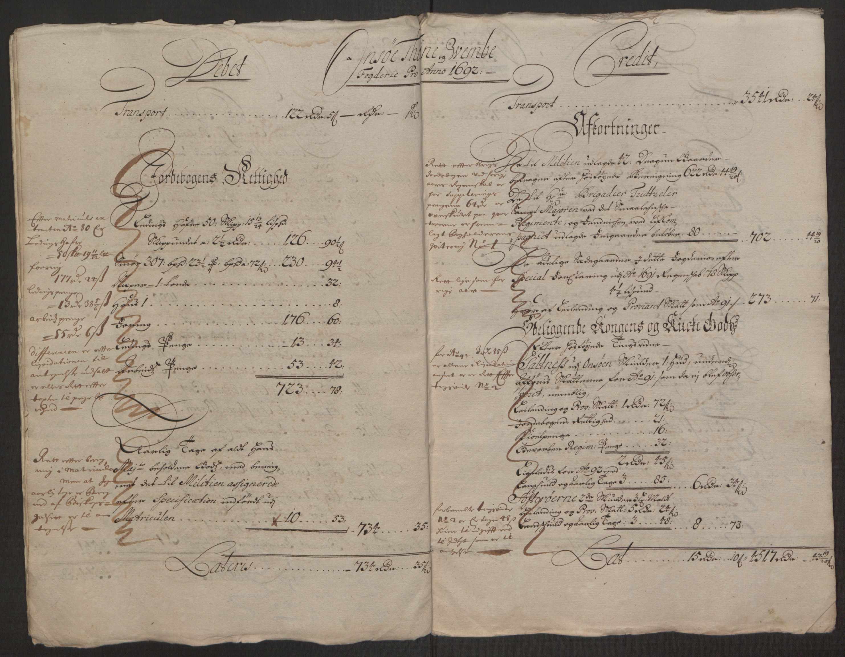 Rentekammeret inntil 1814, Reviderte regnskaper, Fogderegnskap, AV/RA-EA-4092/R03/L0120: Fogderegnskap Onsøy, Tune, Veme og Åbygge fogderi, 1692-1693, p. 10