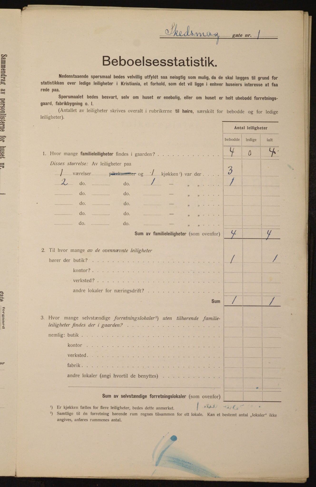 OBA, Municipal Census 1912 for Kristiania, 1912, p. 95519