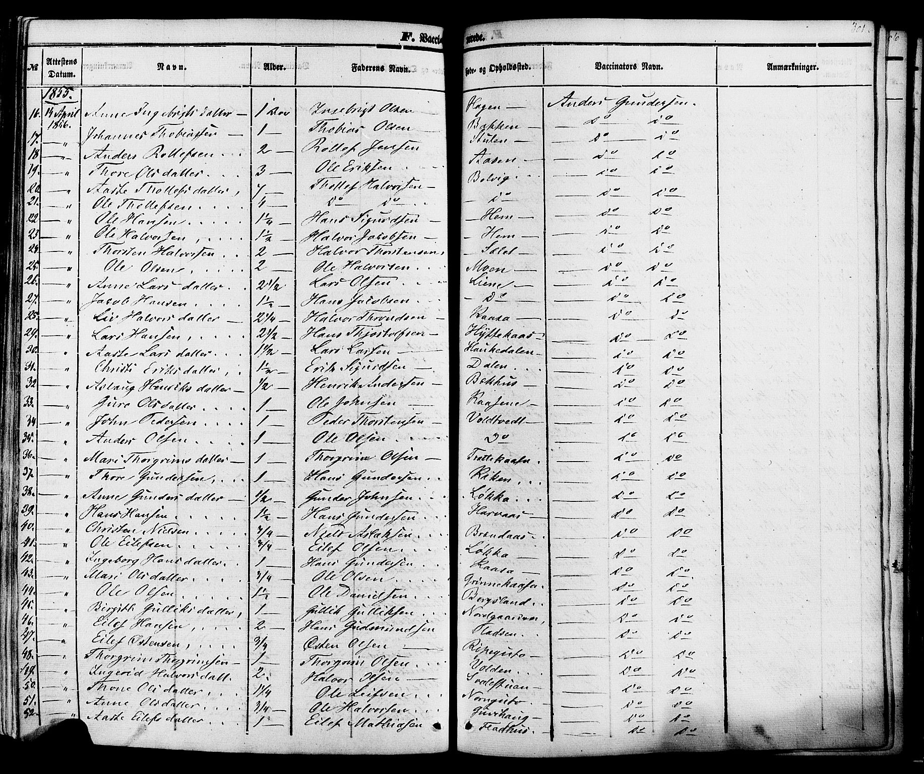 Sauherad kirkebøker, SAKO/A-298/F/Fa/L0007: Parish register (official) no. I 7, 1851-1873, p. 301