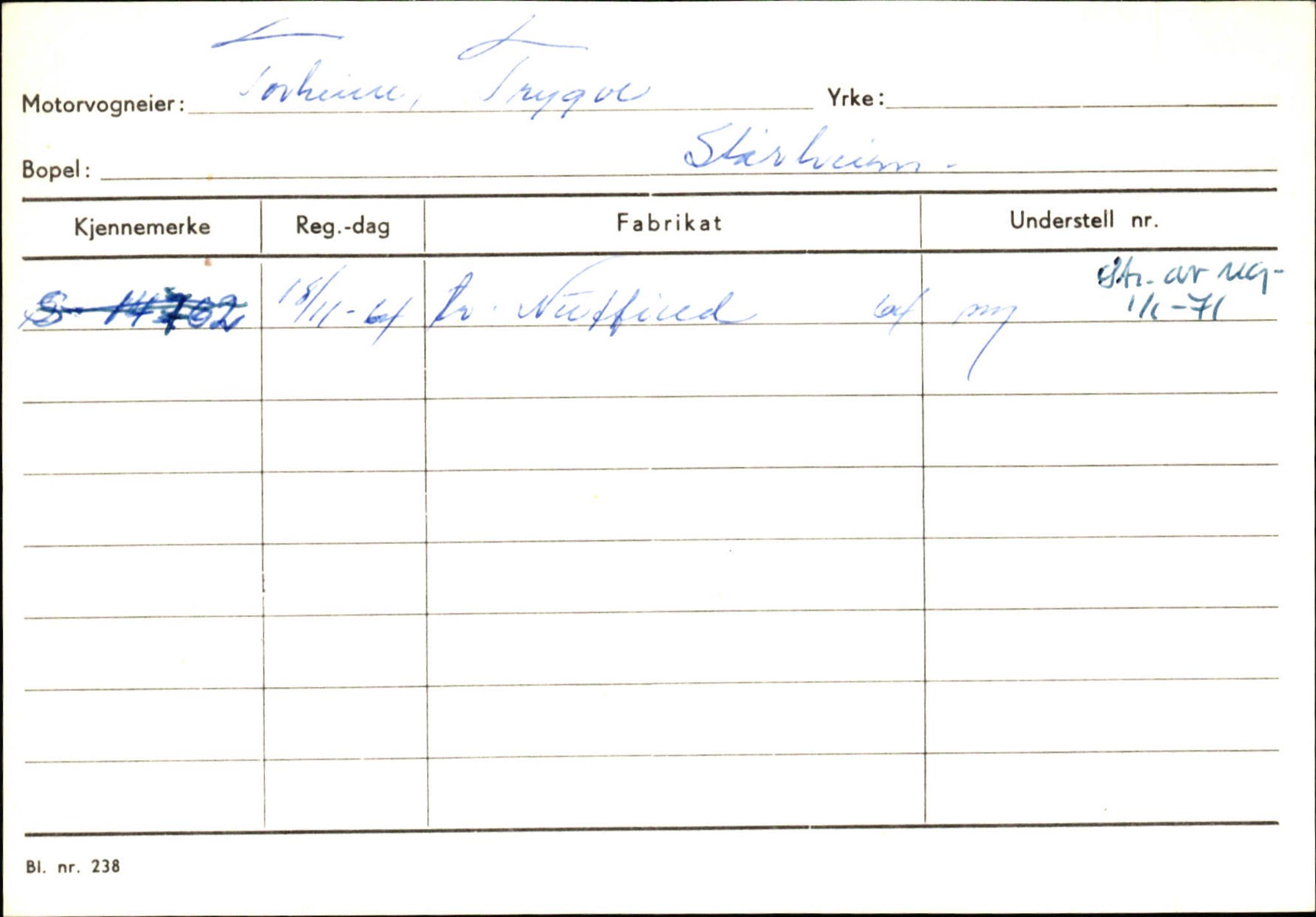 Statens vegvesen, Sogn og Fjordane vegkontor, SAB/A-5301/4/F/L0130: Eigarregister Eid T-Å. Høyanger A-O, 1945-1975, p. 59