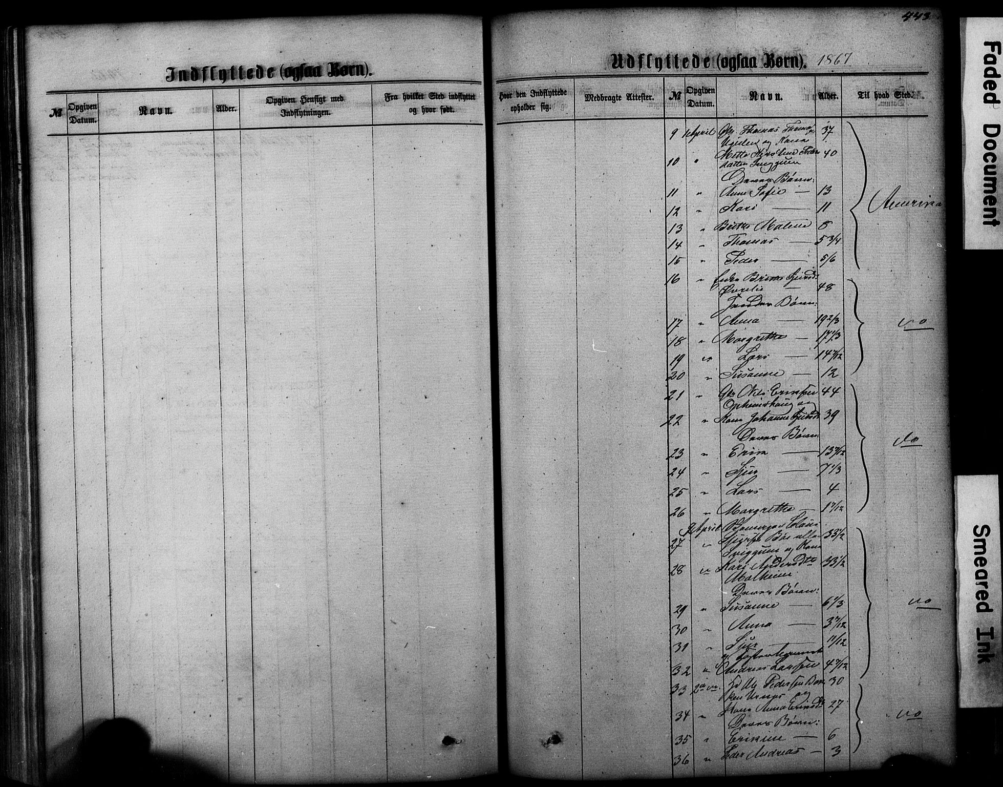 Hafslo sokneprestembete, AV/SAB-A-80301/H/Hab/Haba/L0001: Parish register (copy) no. A 1, 1866-1908, p. 443