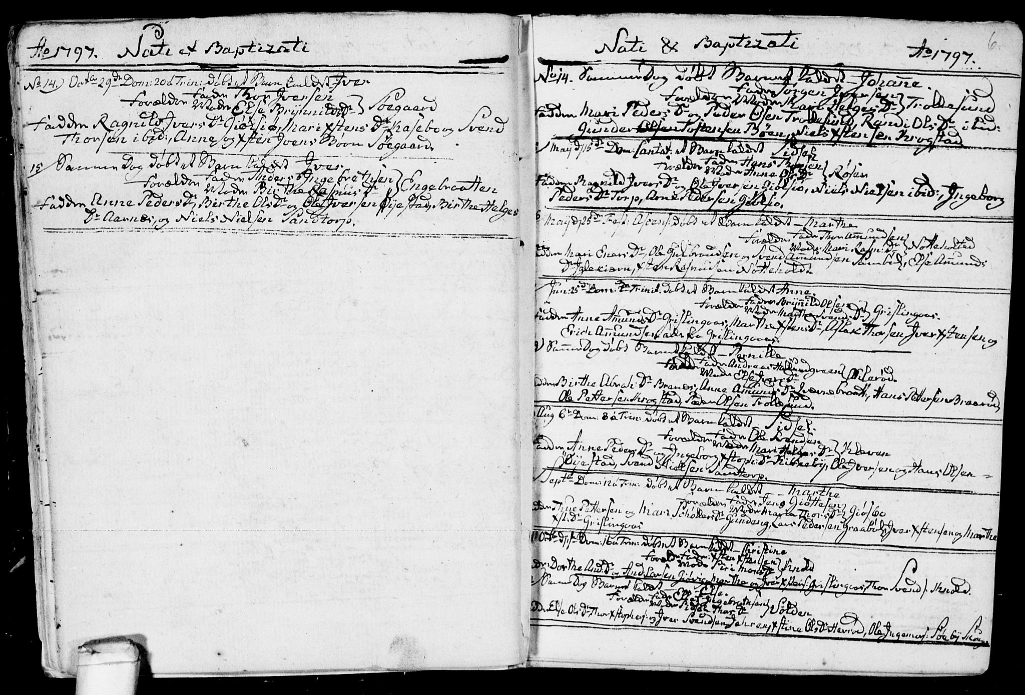 Aremark prestekontor Kirkebøker, AV/SAO-A-10899/F/Fb/L0003: Parish register (official) no.  II 3, 1796-1814, p. 6