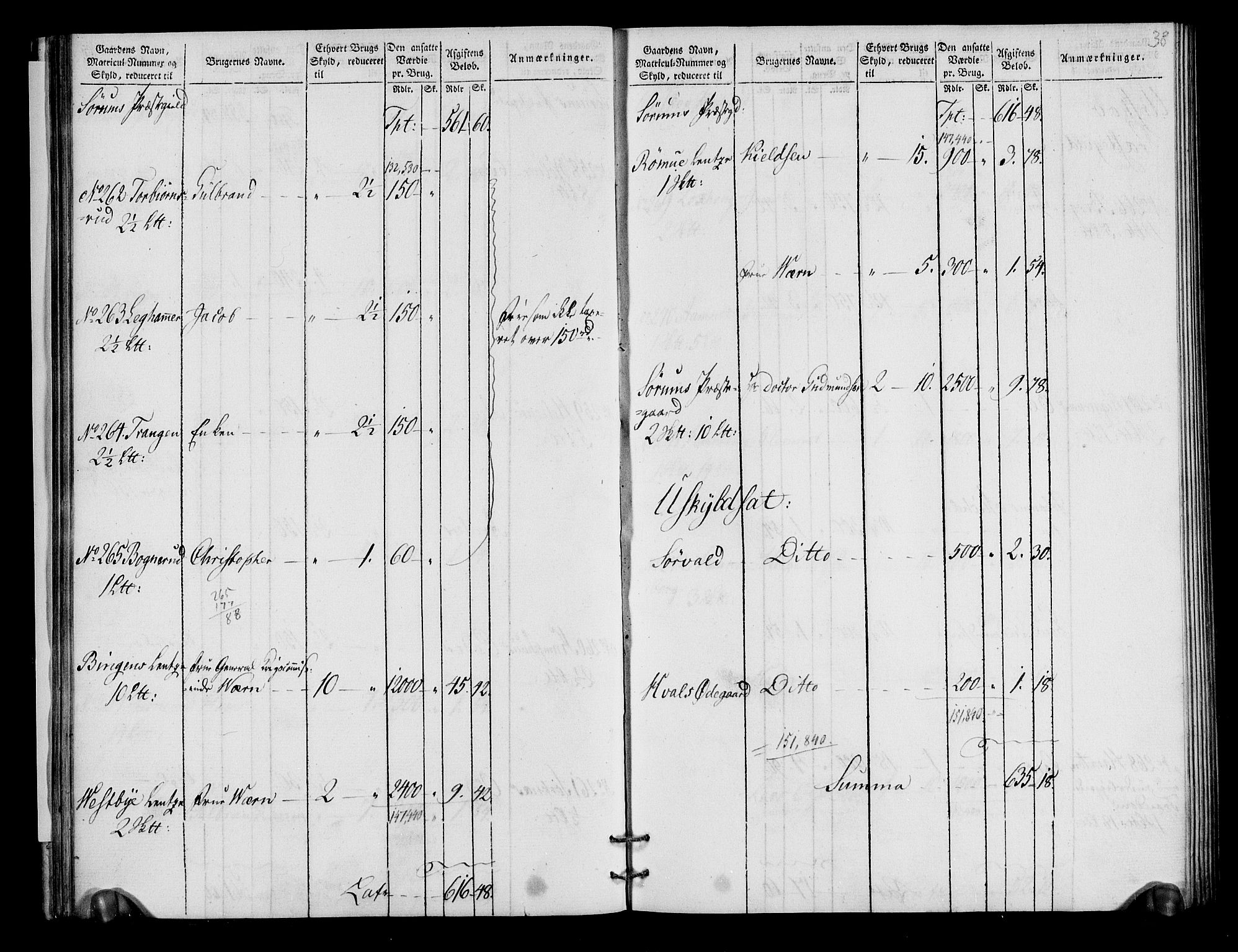 Rentekammeret inntil 1814, Realistisk ordnet avdeling, AV/RA-EA-4070/N/Ne/Nea/L0018: Nedre Romerike fogderi. Oppebørselsregister, 1803-1804, p. 39