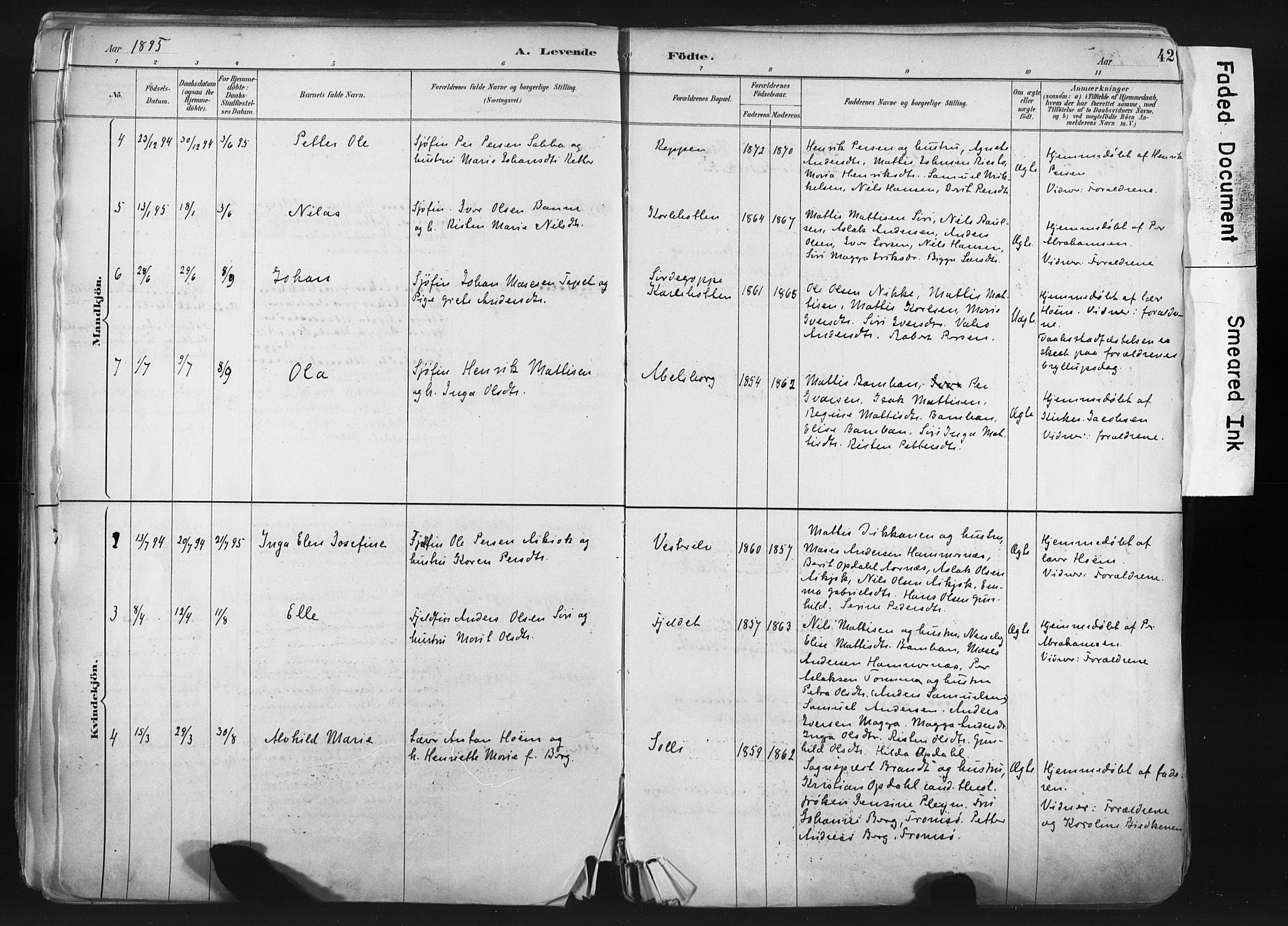 Nesseby sokneprestkontor, AV/SATØ-S-1330/H/Ha/L0006kirke: Parish register (official) no. 6, 1885-1985, p. 42