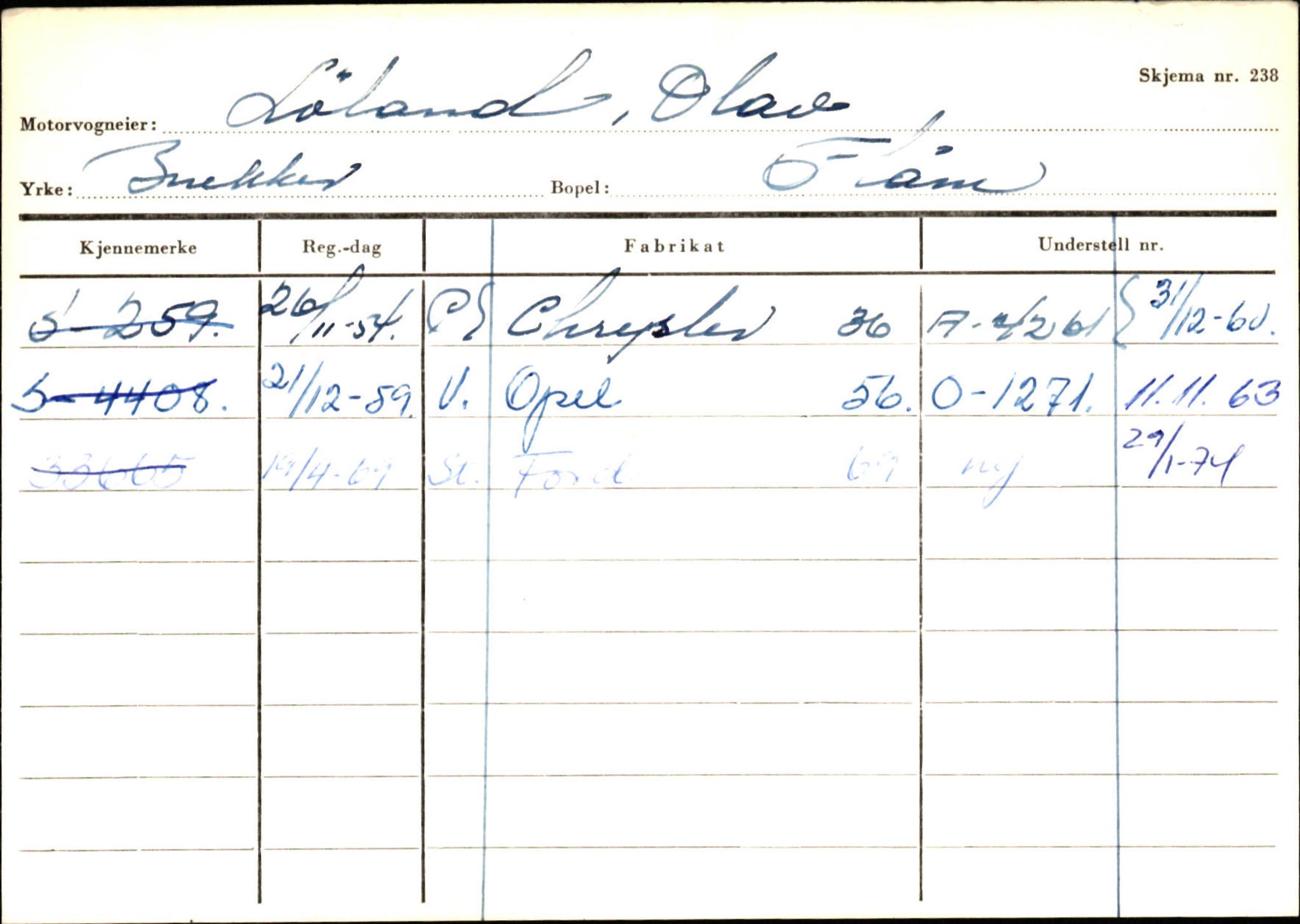 Statens vegvesen, Sogn og Fjordane vegkontor, AV/SAB-A-5301/4/F/L0125: Eigarregister Sogndal V-Å. Aurland A-Å. Fjaler A-N, 1945-1975, p. 870