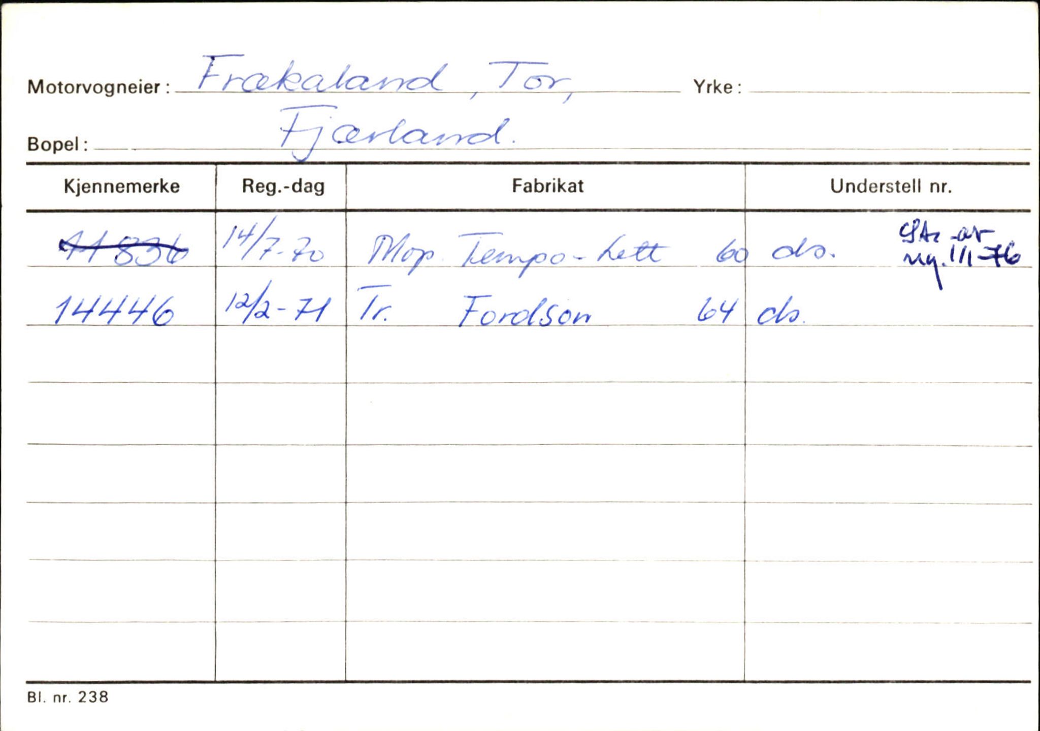 Statens vegvesen, Sogn og Fjordane vegkontor, SAB/A-5301/4/F/L0132: Eigarregister Askvoll A-Å. Balestrand A-Å, 1945-1975, p. 1747