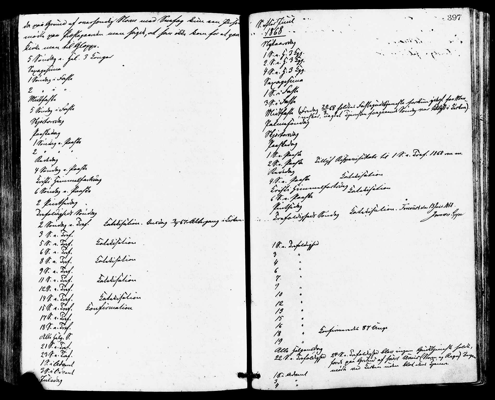 Avaldsnes sokneprestkontor, SAST/A -101851/H/Ha/Haa/L0012: Parish register (official) no. A 12, 1865-1880, p. 397