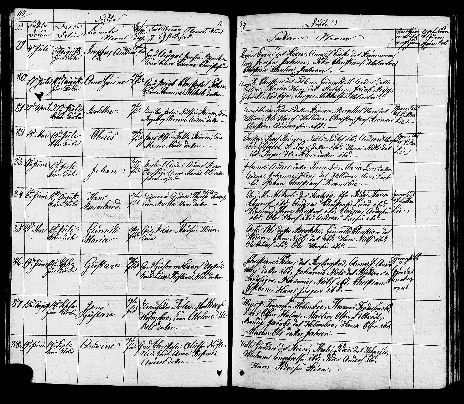 Hurum kirkebøker, AV/SAKO-A-229/G/Ga/L0002: Parish register (copy) no. I 2, 1827-1857, p. 115