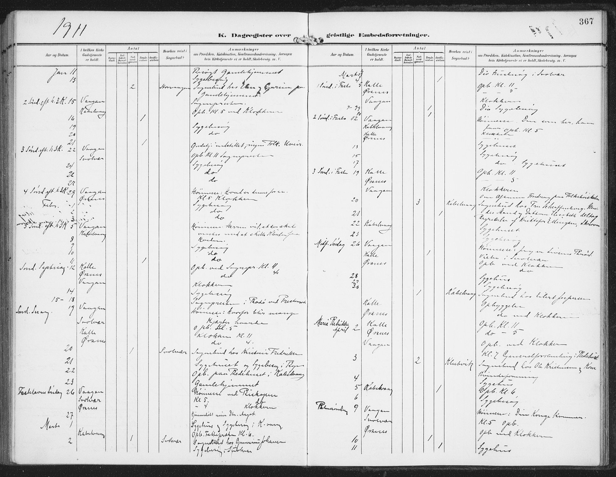 Ministerialprotokoller, klokkerbøker og fødselsregistre - Nordland, AV/SAT-A-1459/874/L1063: Parish register (official) no. 874A07, 1907-1915, p. 367