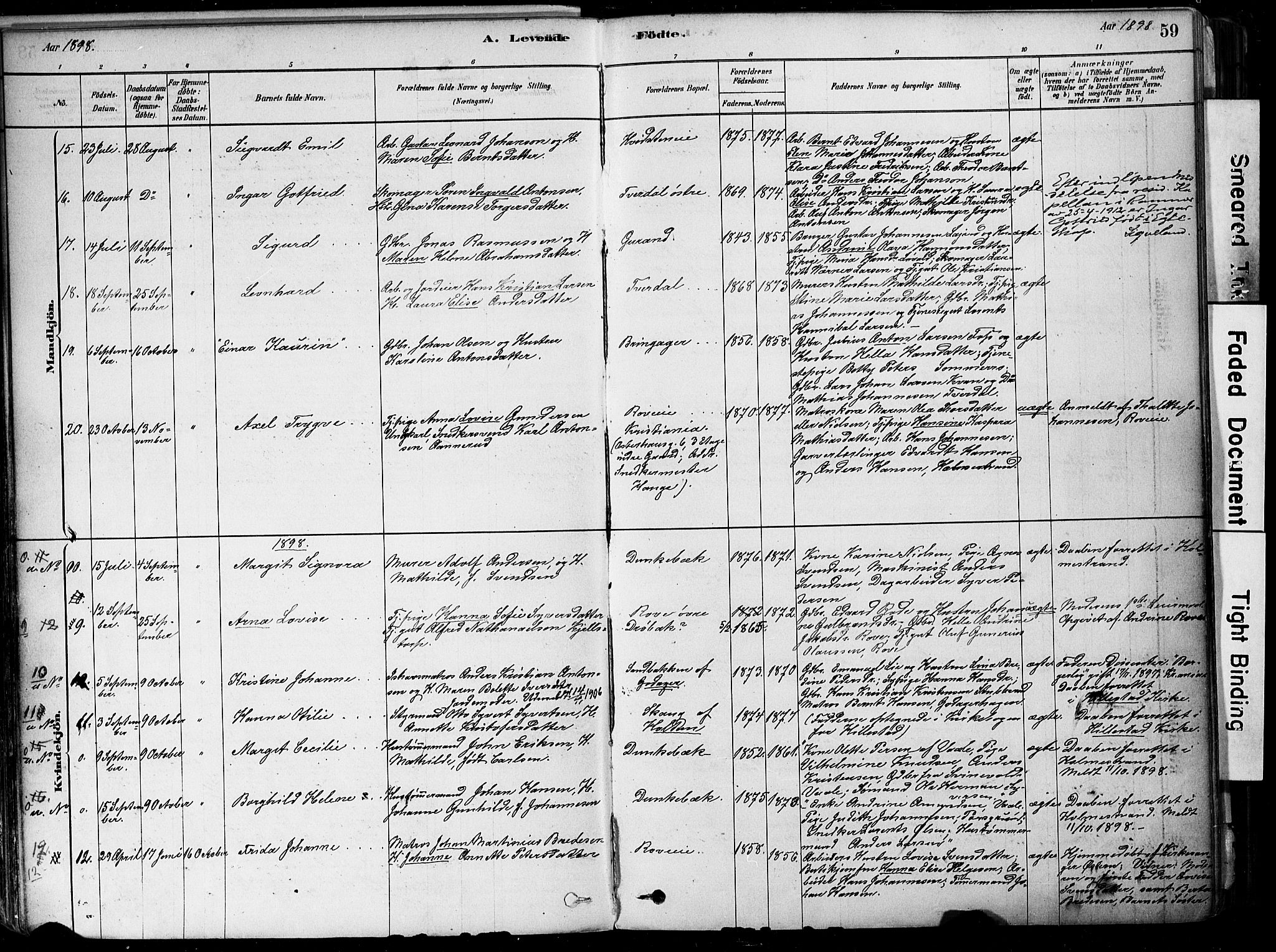 Botne kirkebøker, AV/SAKO-A-340/F/Fa/L0007: Parish register (official) no. I 7, 1878-1910, p. 59