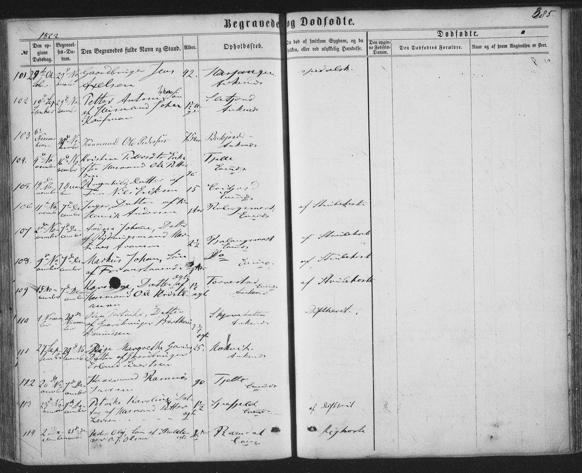 Ministerialprotokoller, klokkerbøker og fødselsregistre - Nordland, AV/SAT-A-1459/863/L0896: Parish register (official) no. 863A08, 1861-1871, p. 385