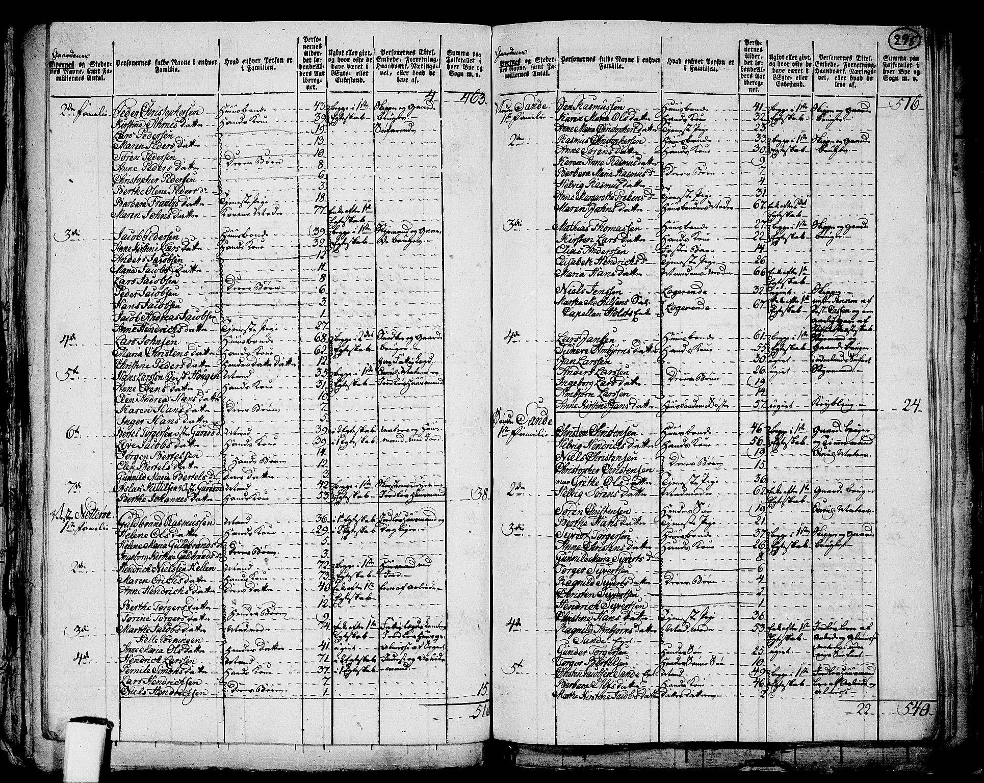 RA, 1801 census for 0722P Nøtterøy, 1801, p. 294b-295a