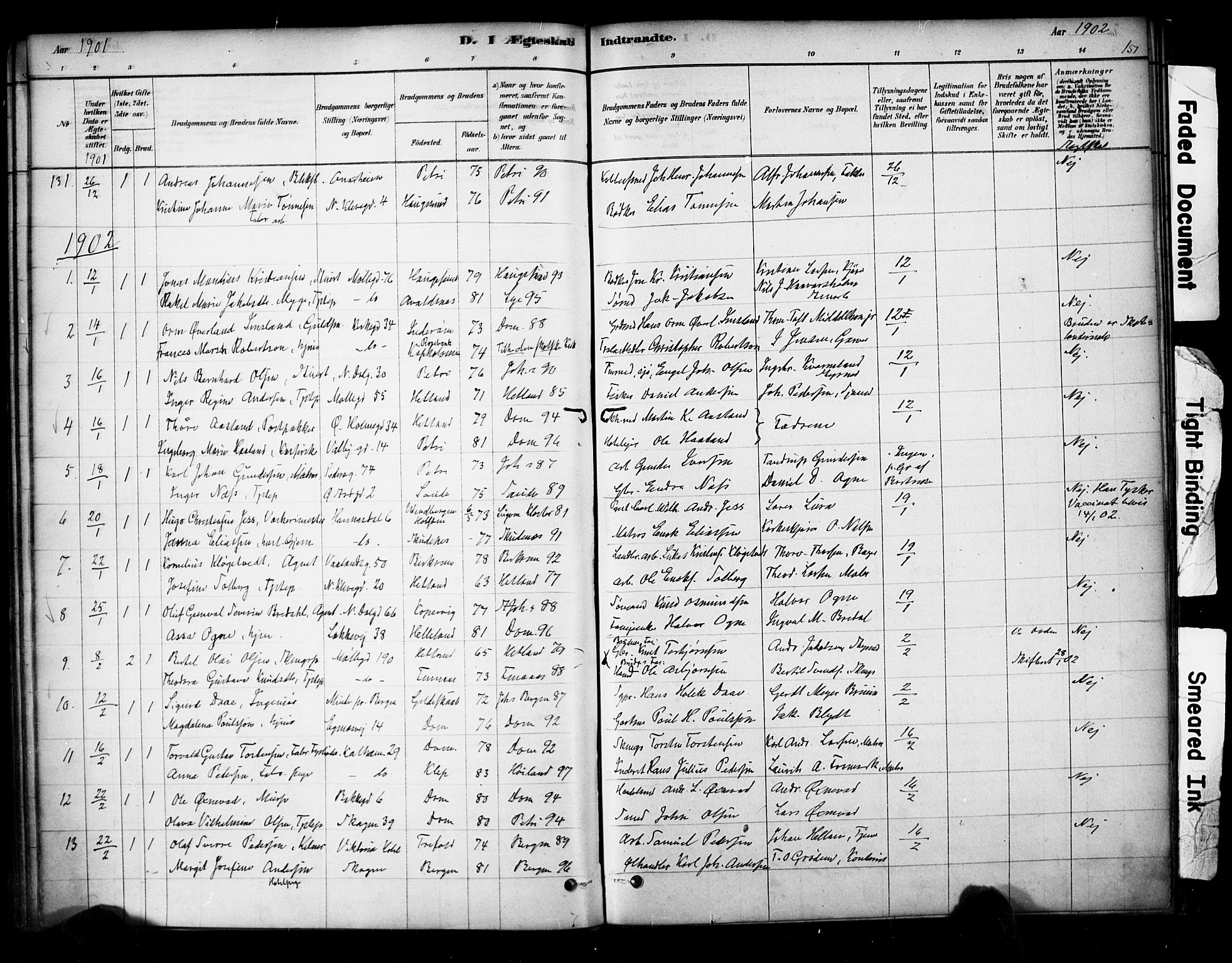 Domkirken sokneprestkontor, SAST/A-101812/001/30/30BA/L0029: Parish register (official) no. A 28, 1878-1904, p. 151