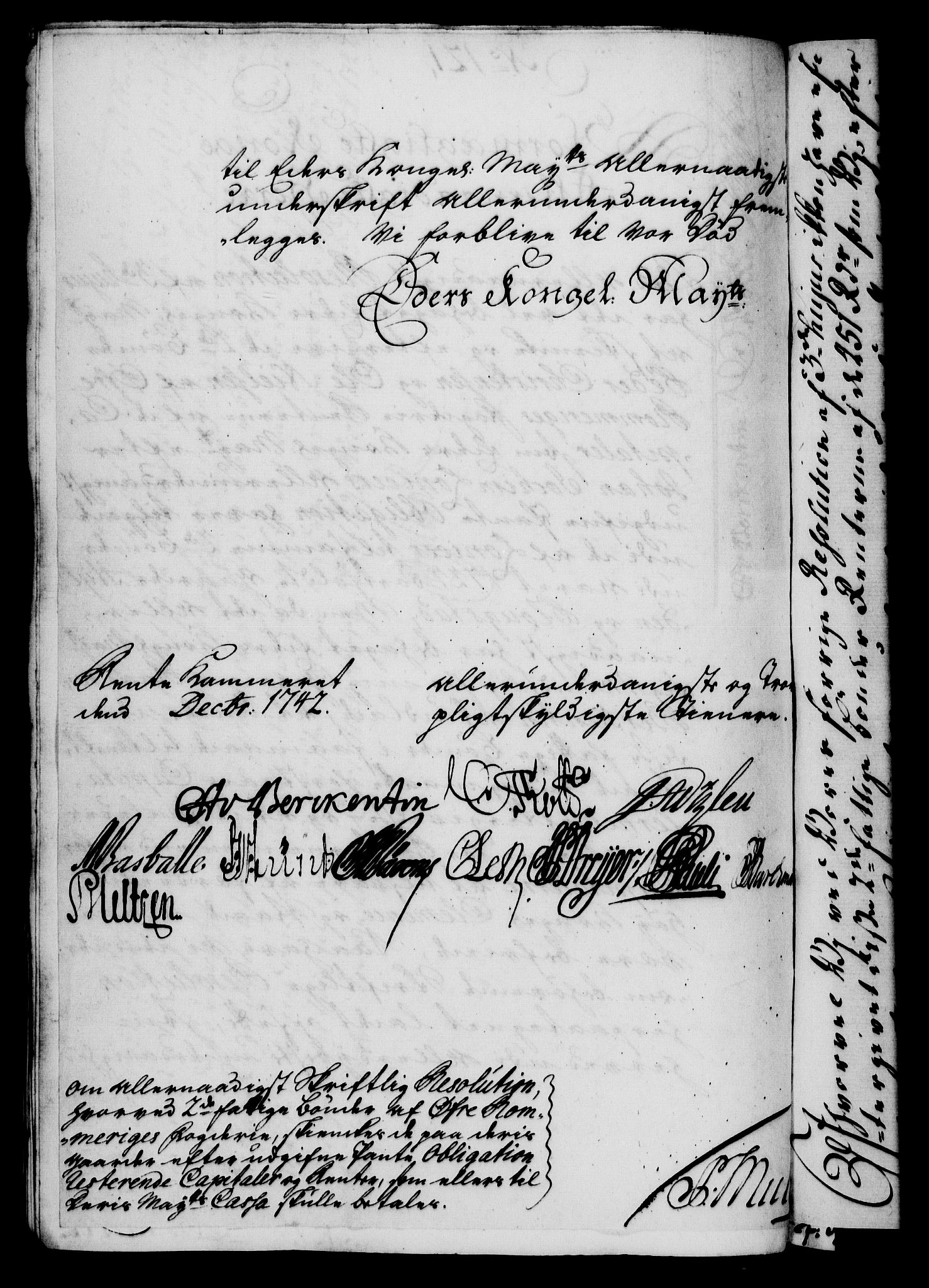 Rentekammeret, Kammerkanselliet, RA/EA-3111/G/Gf/Gfa/L0025: Norsk relasjons- og resolusjonsprotokoll (merket RK 52.25), 1742, p. 723