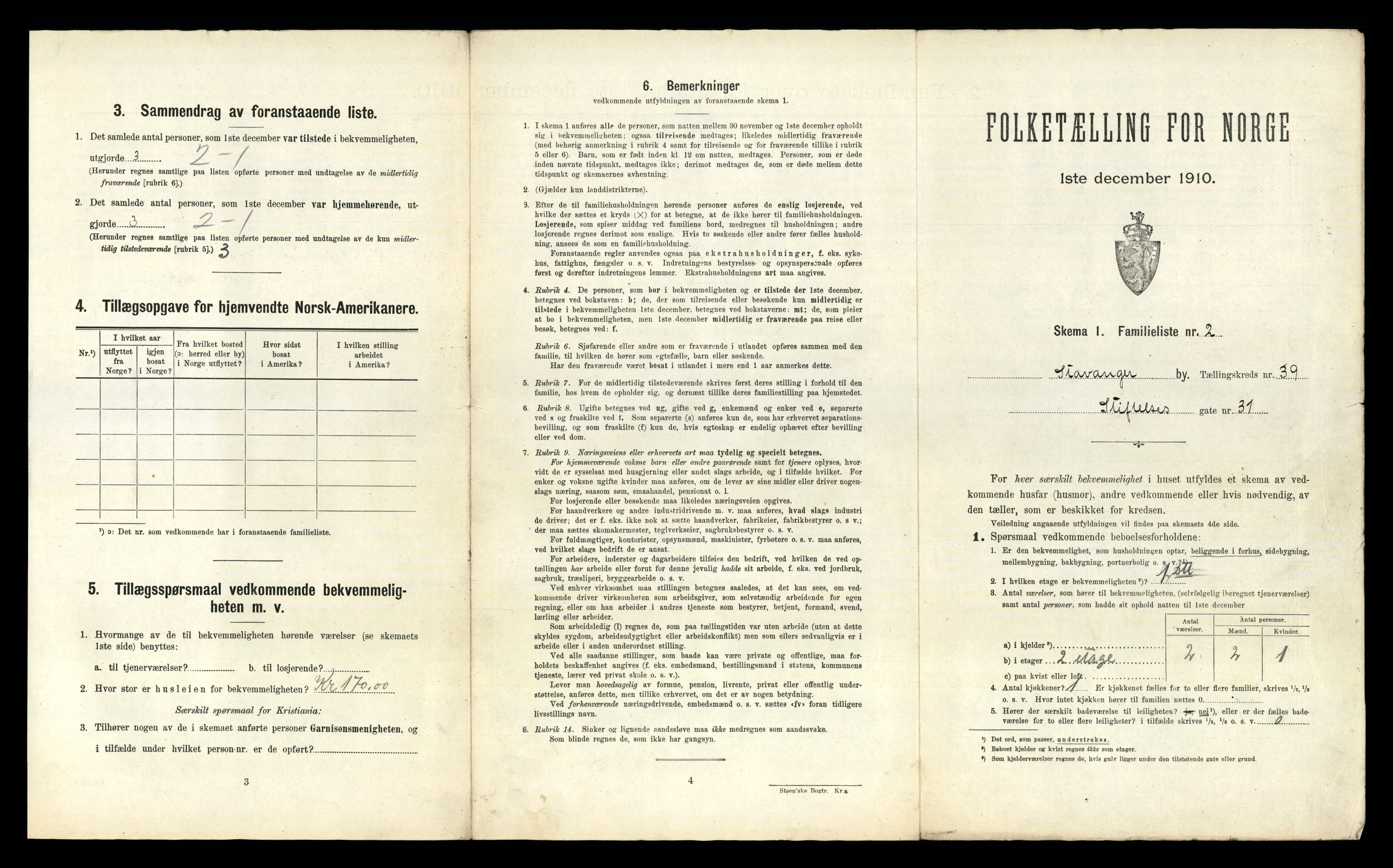 RA, 1910 census for Stavanger, 1910, p. 25630