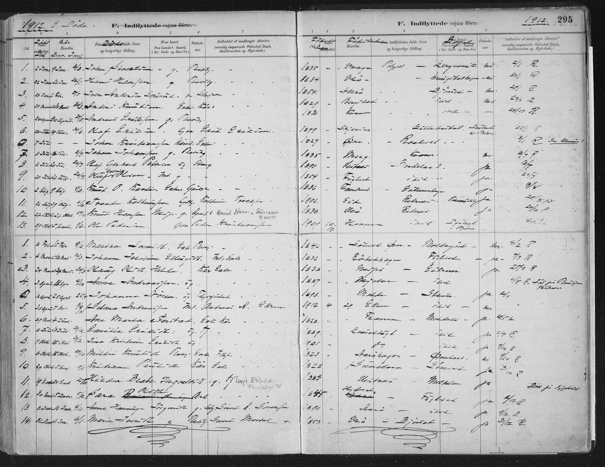 Ministerialprotokoller, klokkerbøker og fødselsregistre - Møre og Romsdal, SAT/A-1454/555/L0658: Parish register (official) no. 555A09, 1887-1917, p. 295
