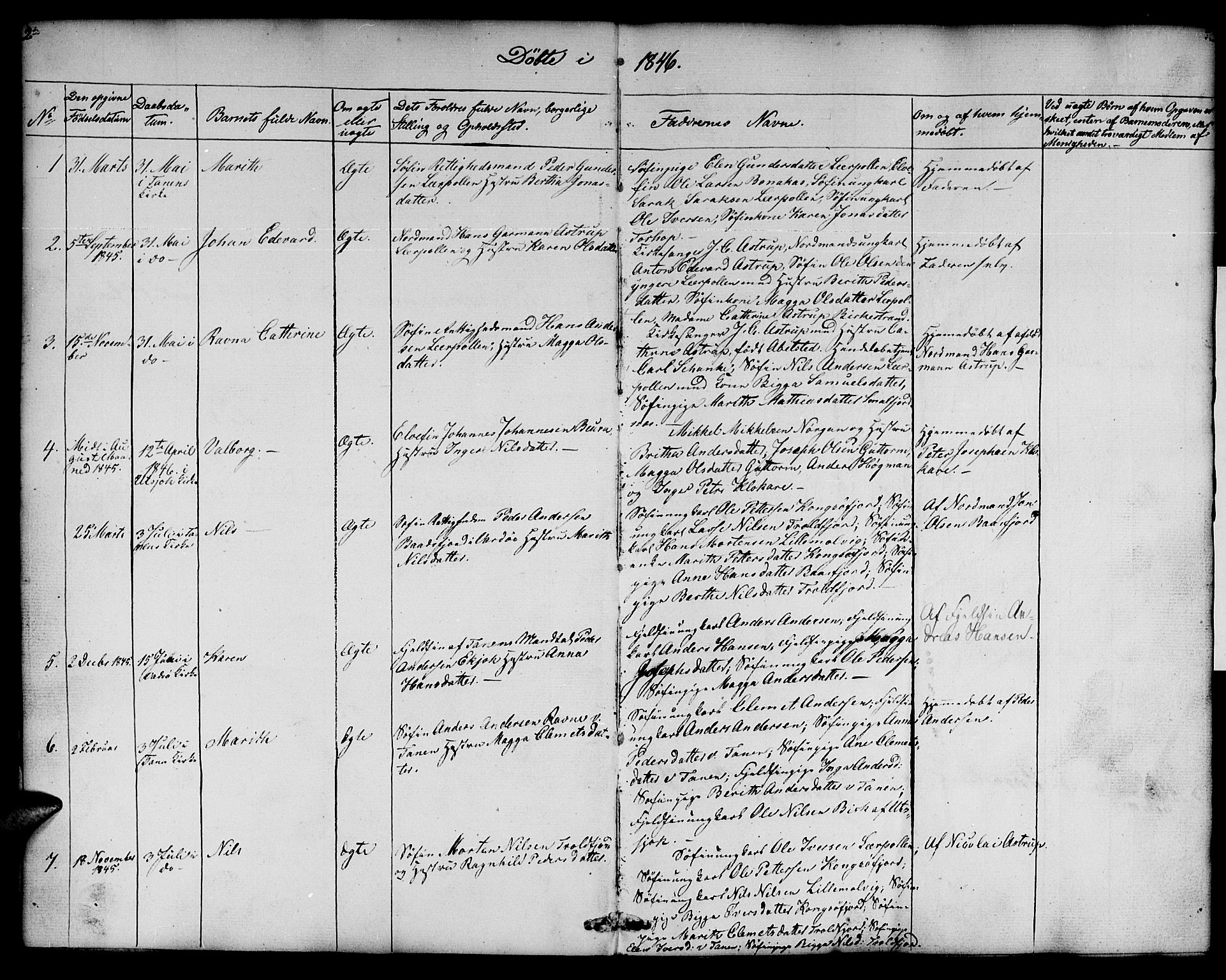 Nesseby sokneprestkontor, SATØ/S-1330/H/Hb/L0005klokker: Parish register (copy) no. 5, 1846-1852, p. 2-3