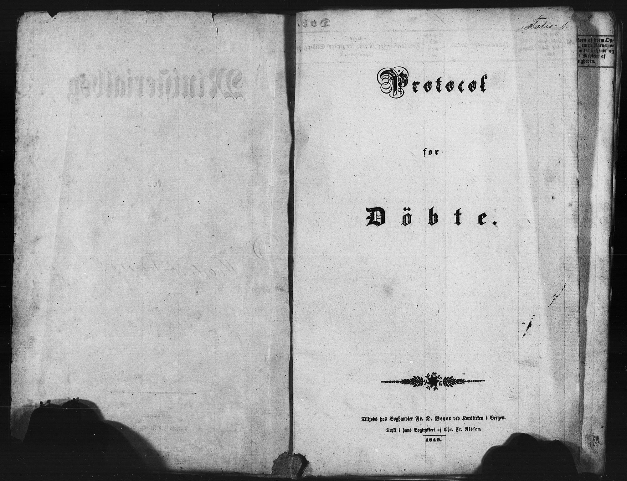 Austevoll Sokneprestembete, SAB/A-74201/H/Hab: Parish register (copy) no. B 1, 1852-1864, p. 1