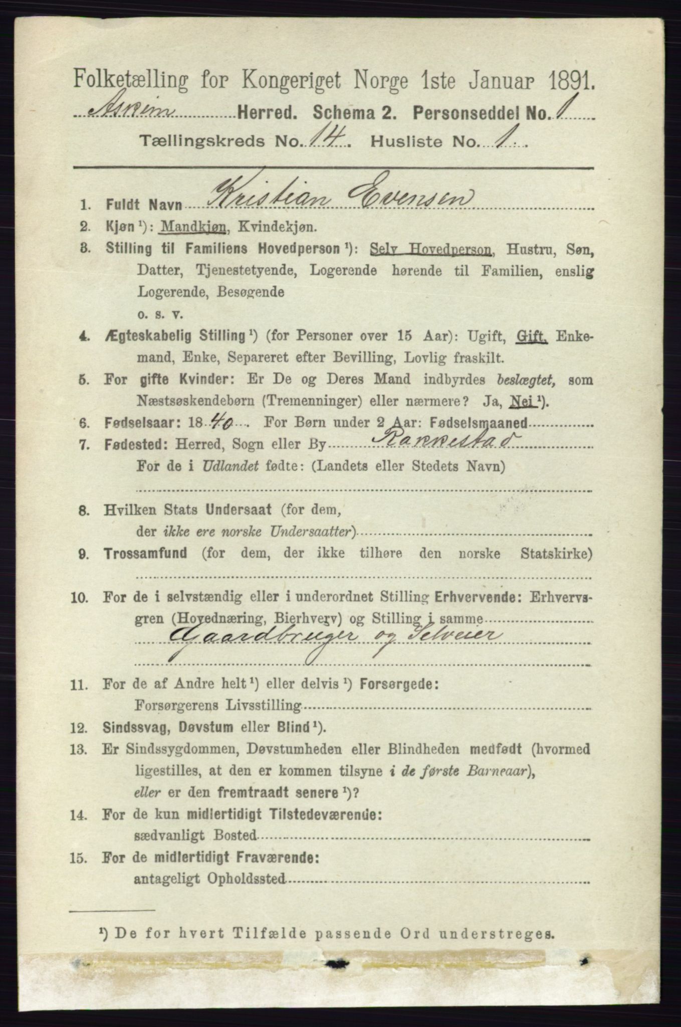 RA, 1891 census for 0124 Askim, 1891, p. 2246