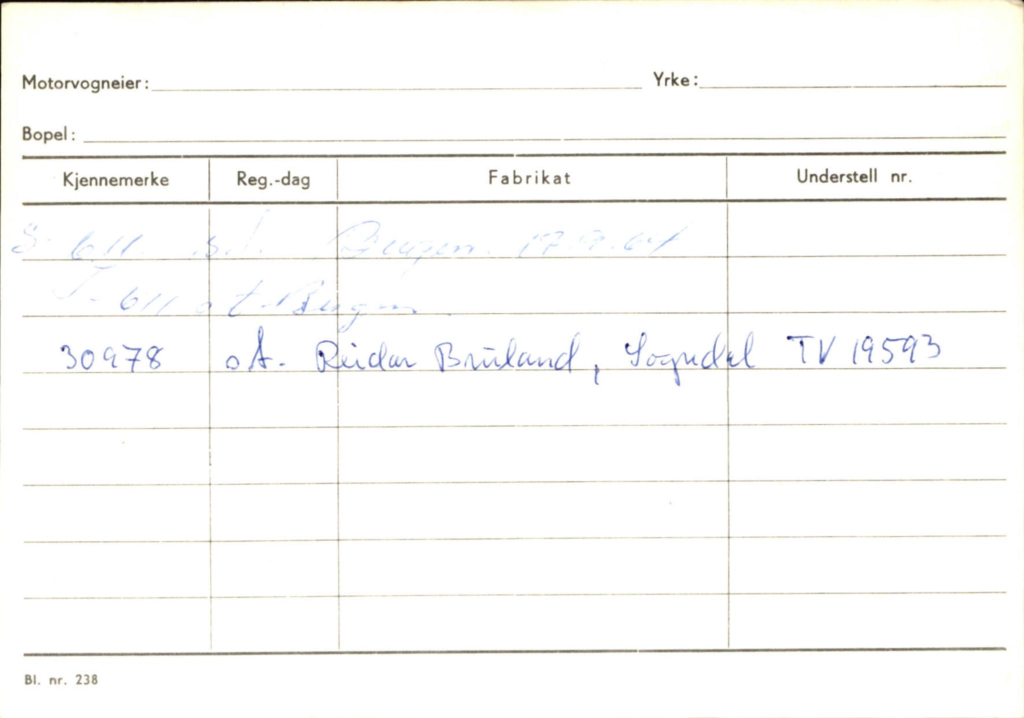 Statens vegvesen, Sogn og Fjordane vegkontor, AV/SAB-A-5301/4/F/L0126: Eigarregister Fjaler M-Å. Leikanger A-Å, 1945-1975, p. 2422