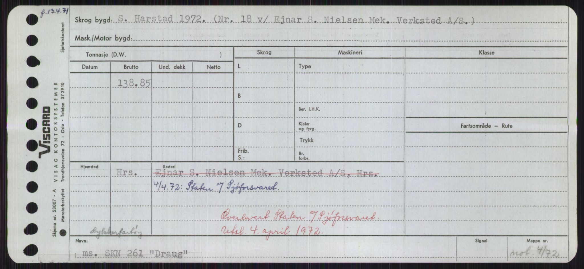 Sjøfartsdirektoratet med forløpere, Skipsmålingen, RA/S-1627/H/Ha/L0001/0002: Fartøy, A-Eig / Fartøy Bjør-Eig, p. 875