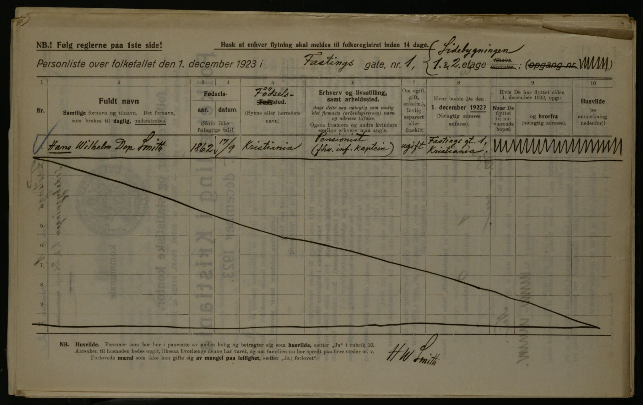 OBA, Municipal Census 1923 for Kristiania, 1923, p. 26508