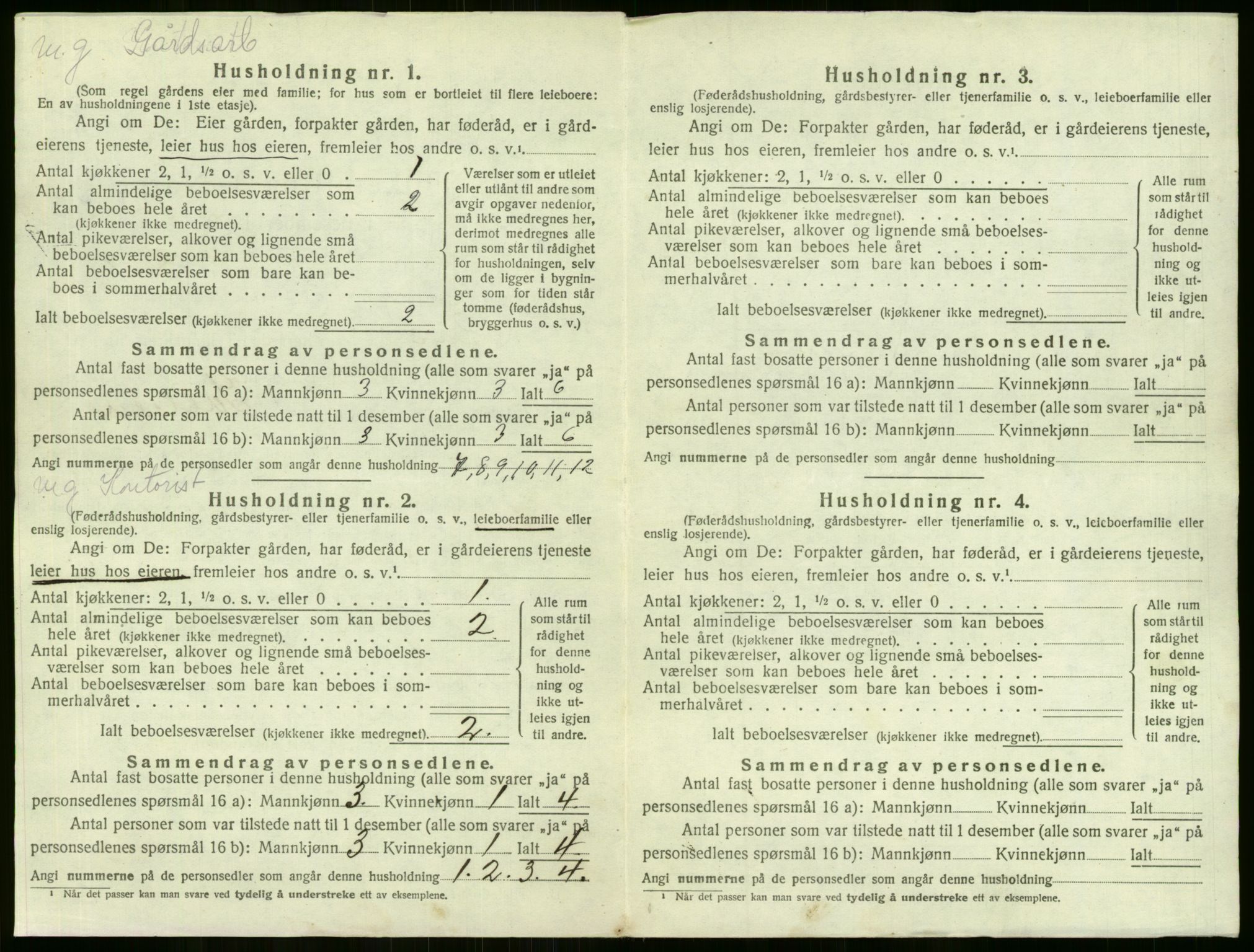 SAKO, 1920 census for Lier, 1920, p. 1606