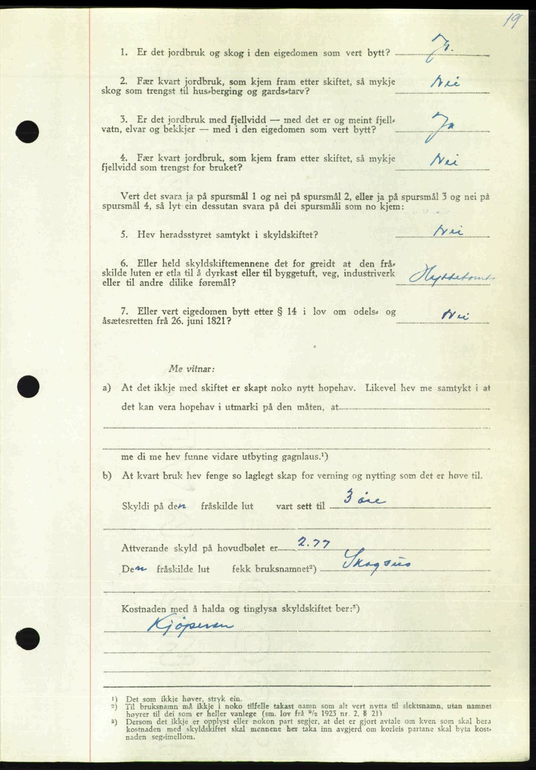 Nordmøre sorenskriveri, AV/SAT-A-4132/1/2/2Ca: Mortgage book no. A115, 1950-1950, Diary no: : 1425/1950