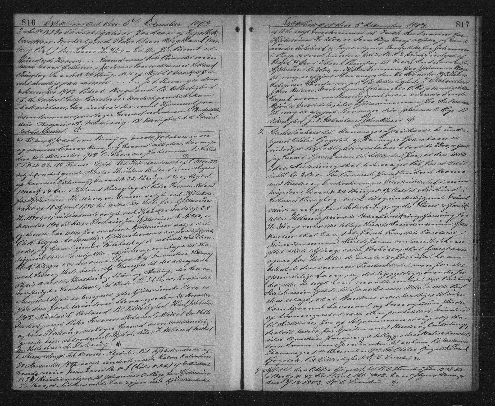 Jæren sorenskriveri, AV/SAST-A-100310/01/4/41/41BF/L0017: Mortgage book no. 23, 1902-1904, p. 816-817
