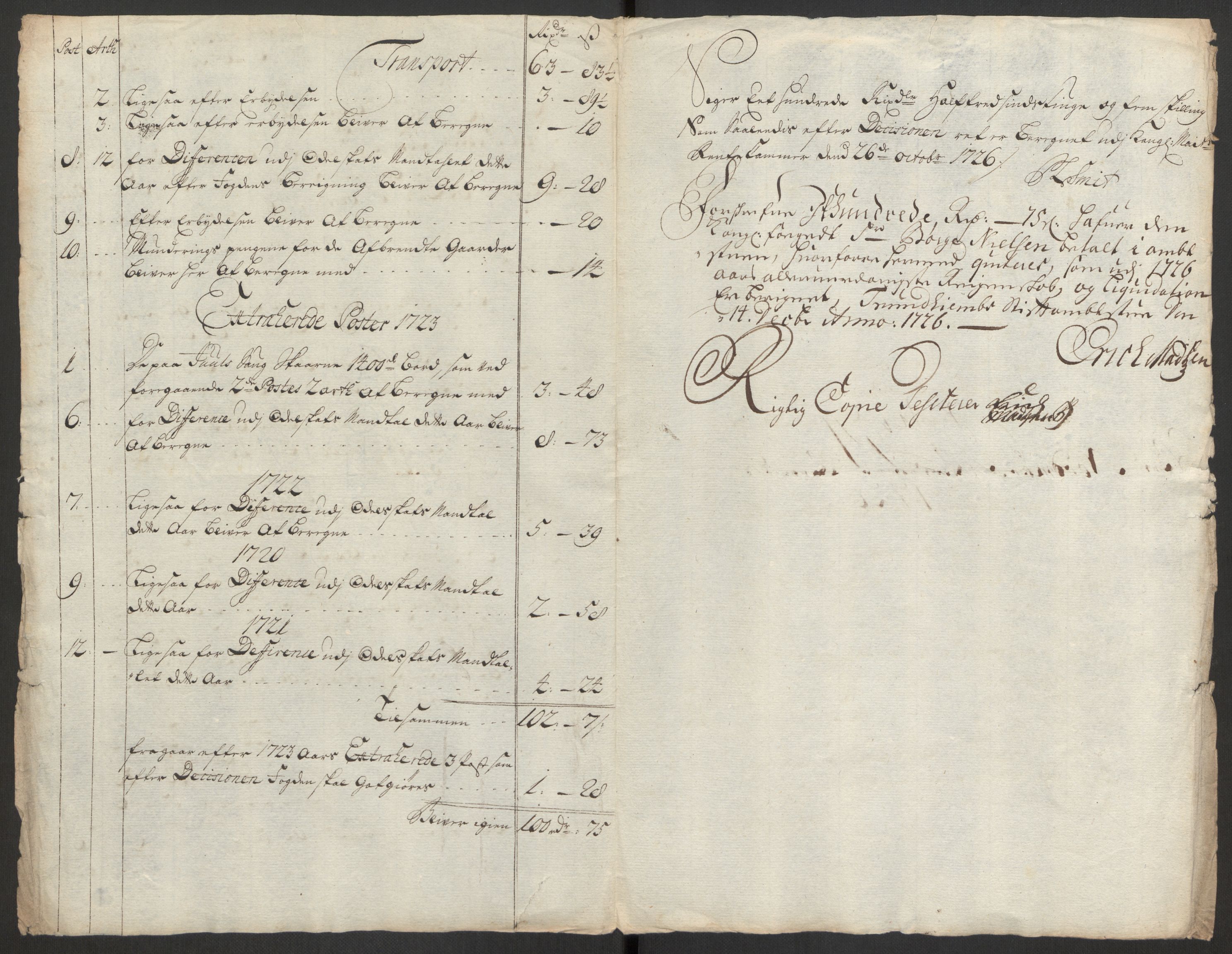 Rentekammeret inntil 1814, Reviderte regnskaper, Fogderegnskap, AV/RA-EA-4092/R56/L3759: Fogderegnskap Nordmøre, 1726, p. 284