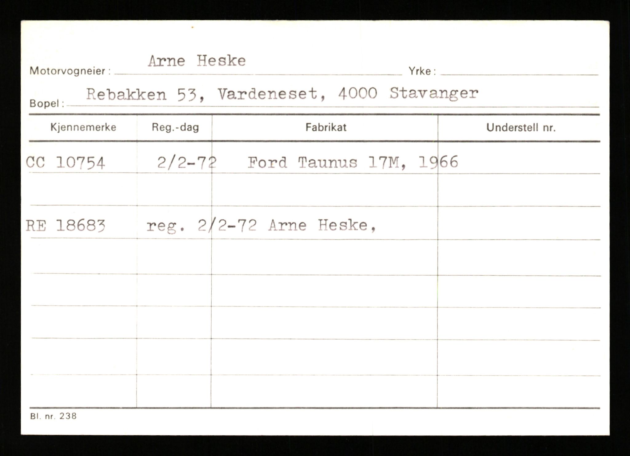 Stavanger trafikkstasjon, SAST/A-101942/0/G/L0003: Registreringsnummer: 10466 - 15496, 1930-1971, p. 269