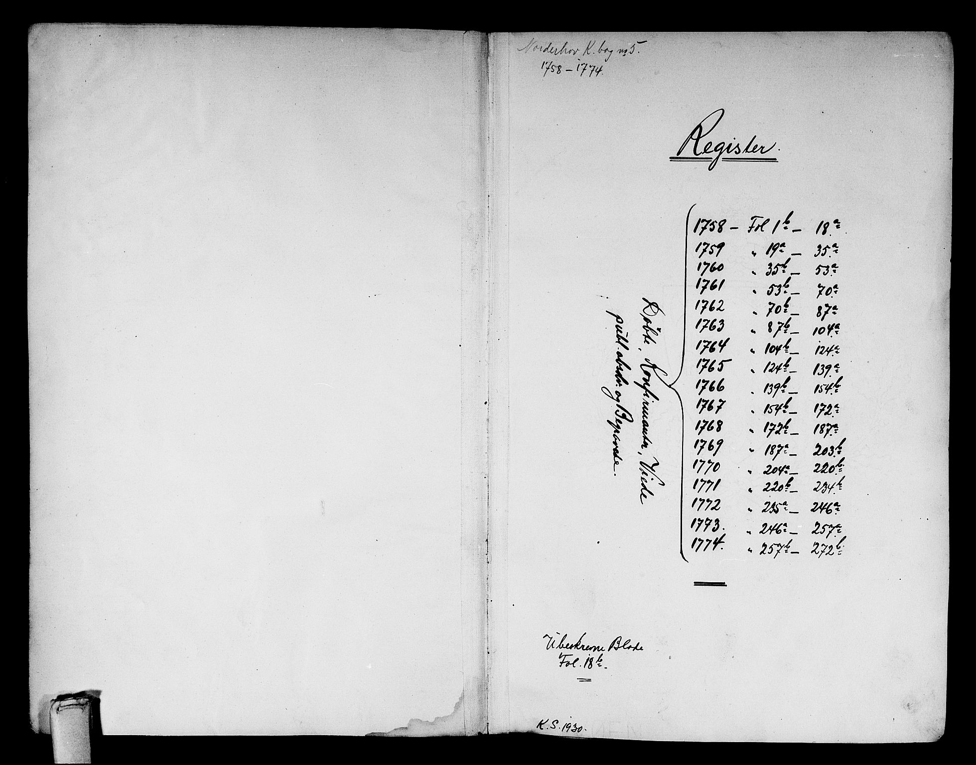 Norderhov kirkebøker, SAKO/A-237/F/Fa/L0004: Parish register (official) no. 4, 1758-1774