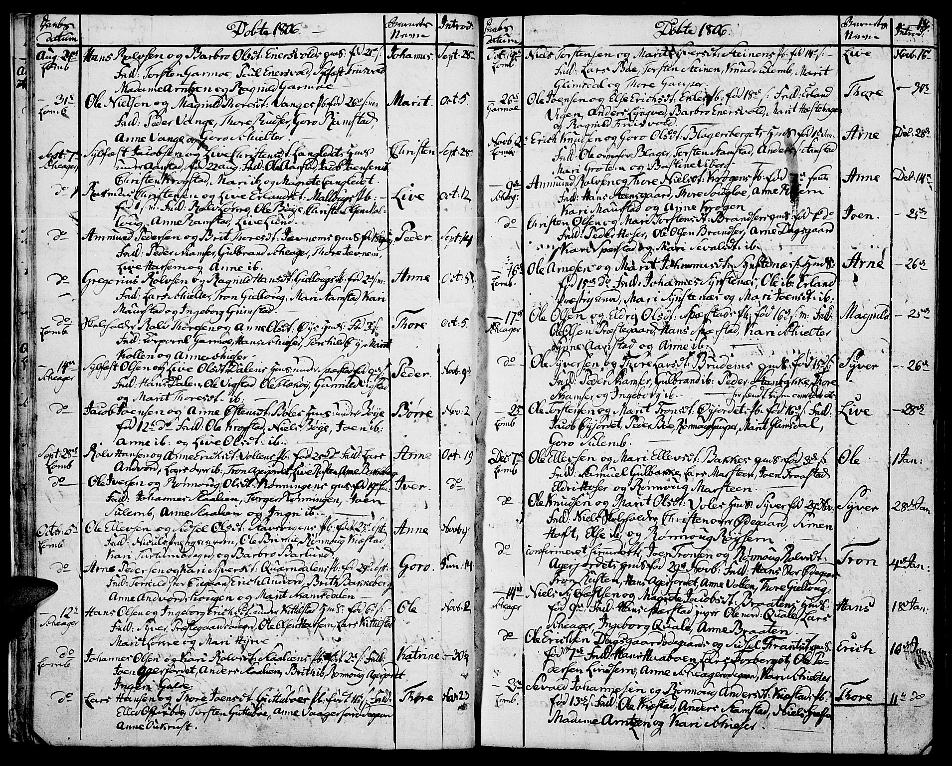 Lom prestekontor, AV/SAH-PREST-070/K/L0003: Parish register (official) no. 3, 1801-1825, p. 18