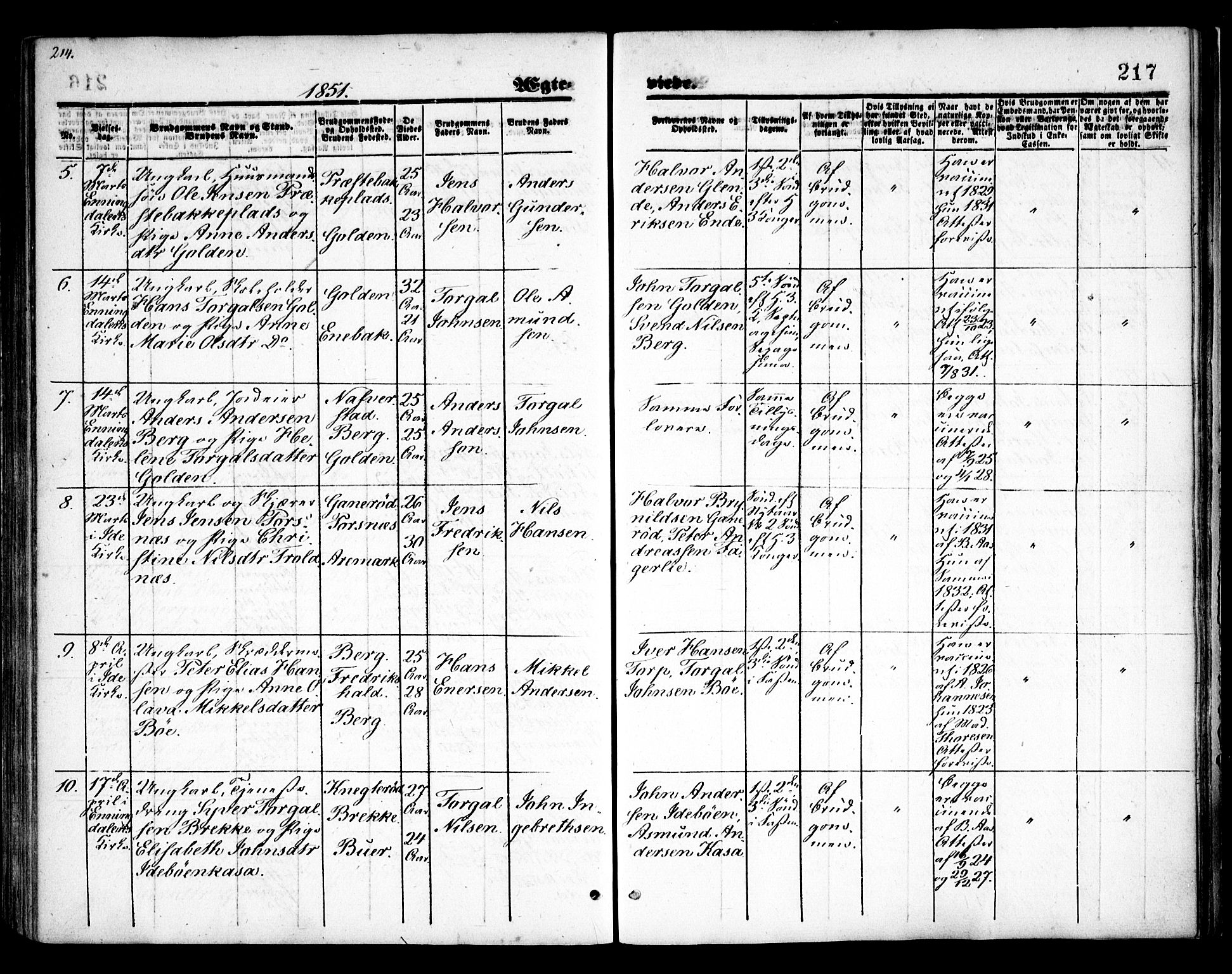 Idd prestekontor Kirkebøker, SAO/A-10911/F/Fc/L0004a: Parish register (official) no. III 4A, 1848-1860, p. 217